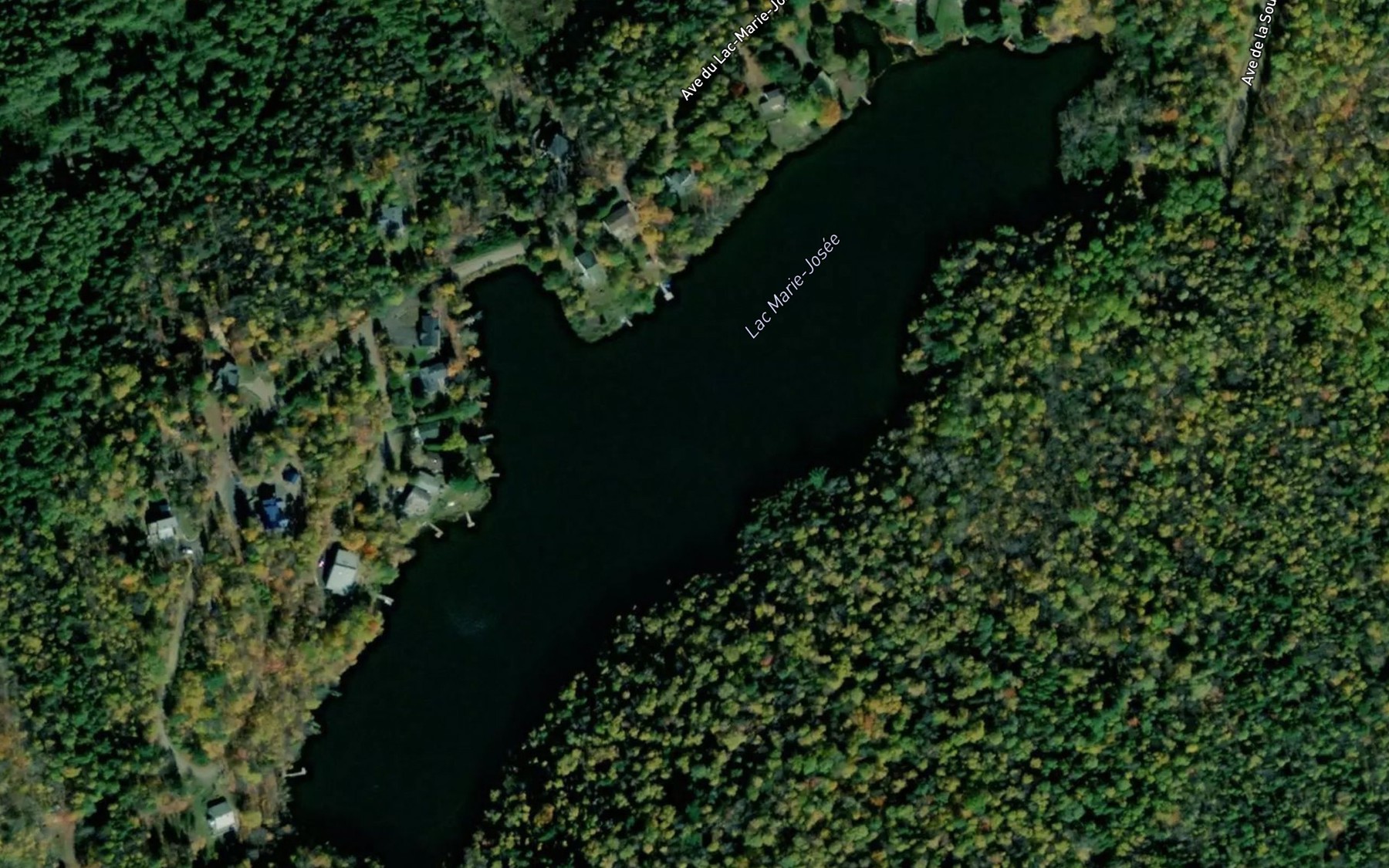 Satellite map of the Lac Marie-Josee