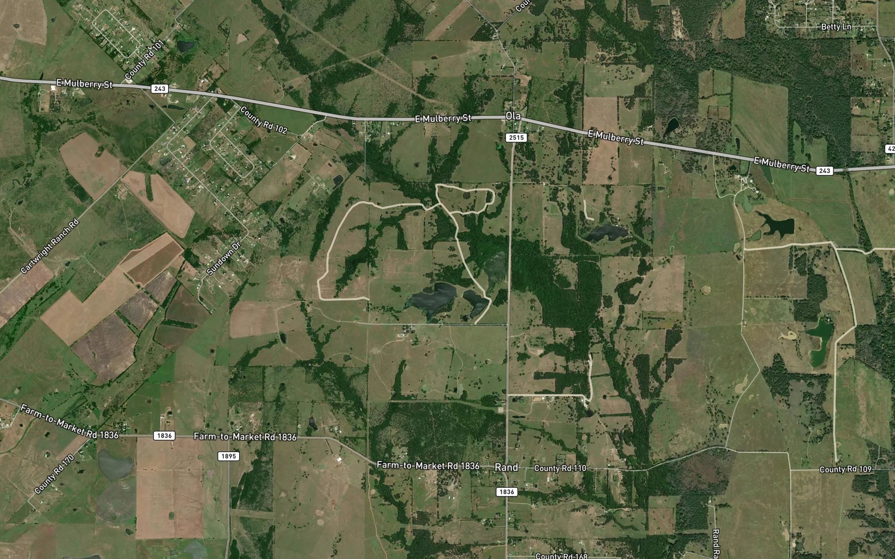 Satellite map of the West Lake