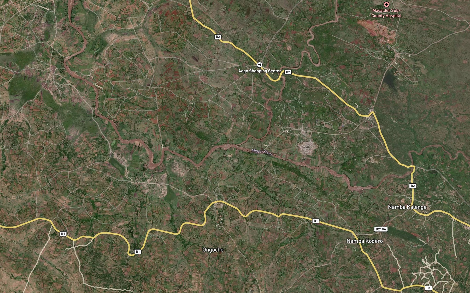Satellite map of the Migori