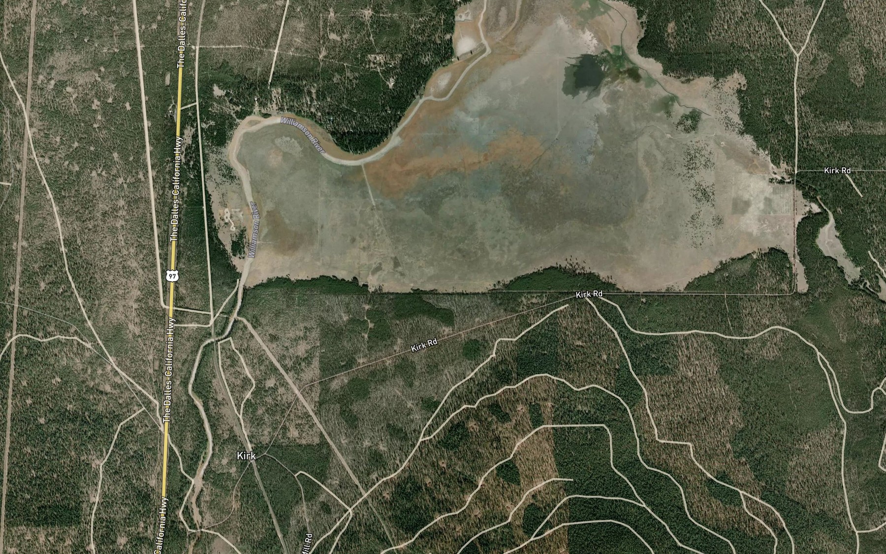 Satellite map of the Gerwick Ditch