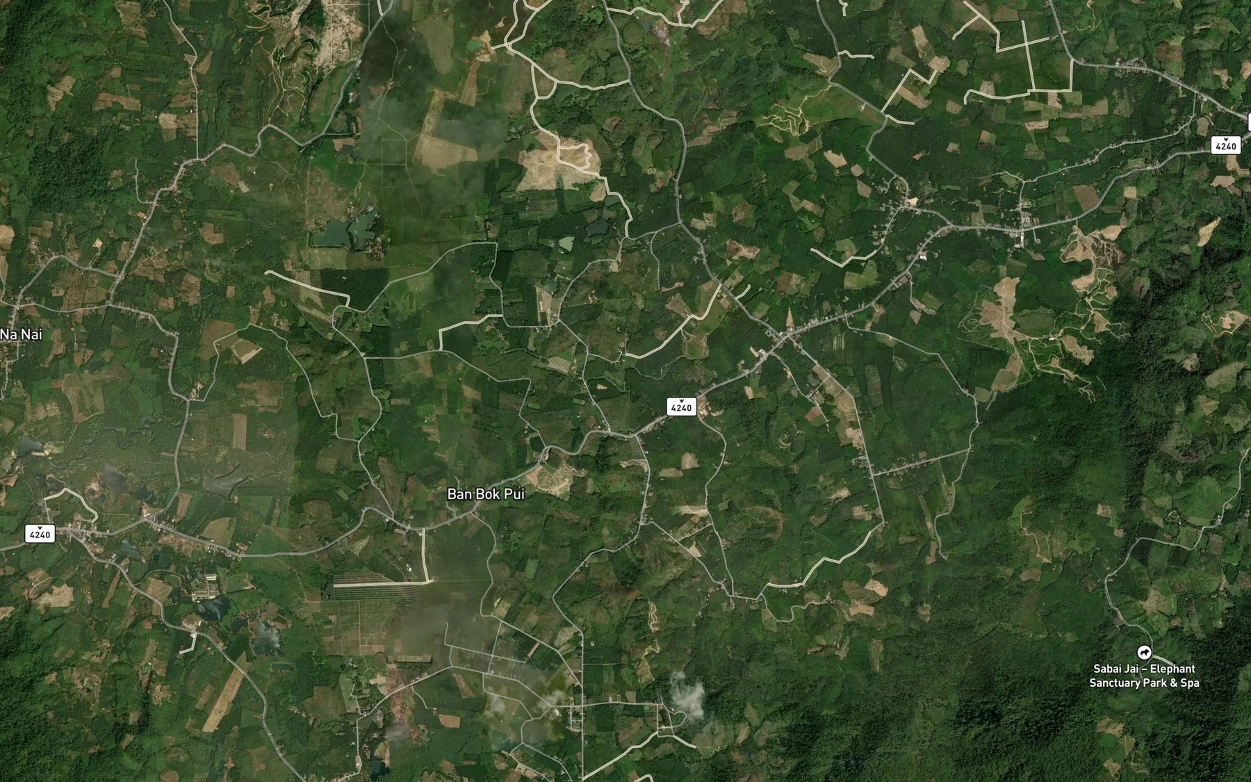 Satellite map of the Khlong Bang Cham