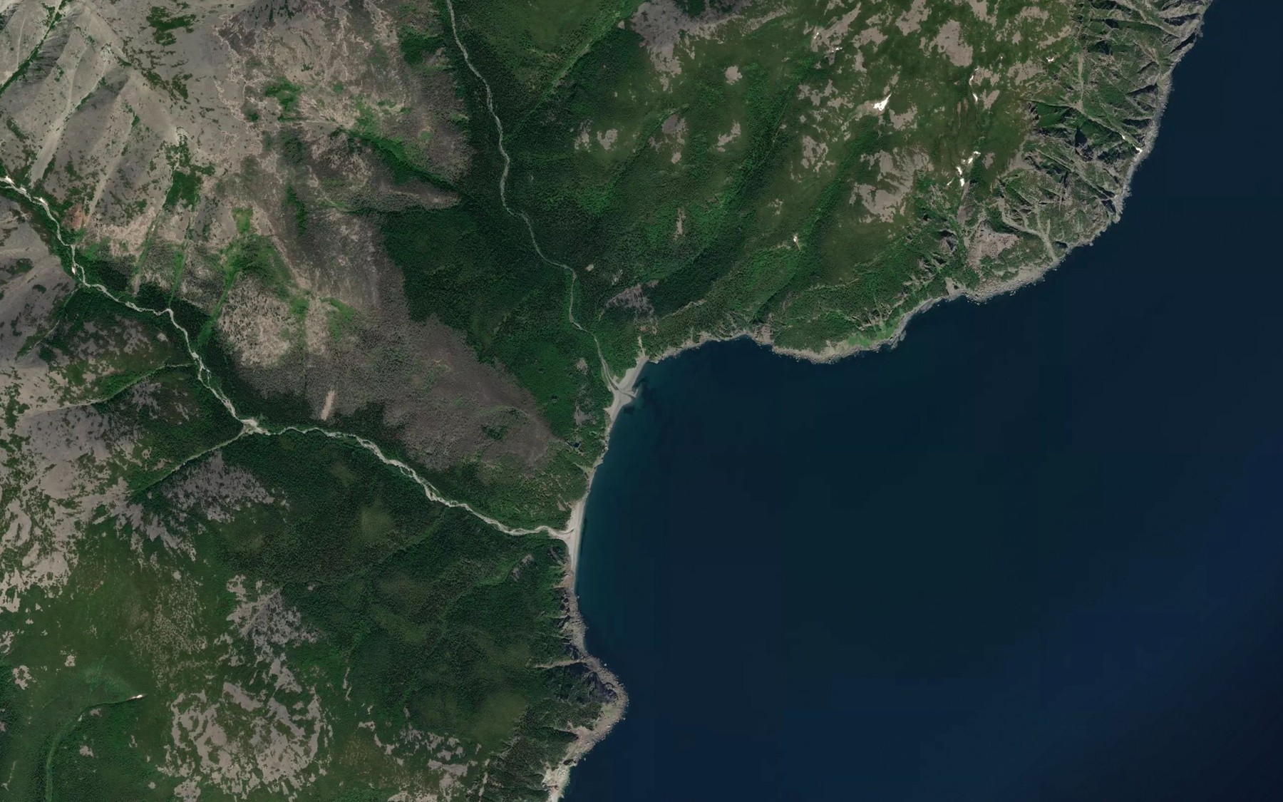 Satellite map of the Naldyn-Makit