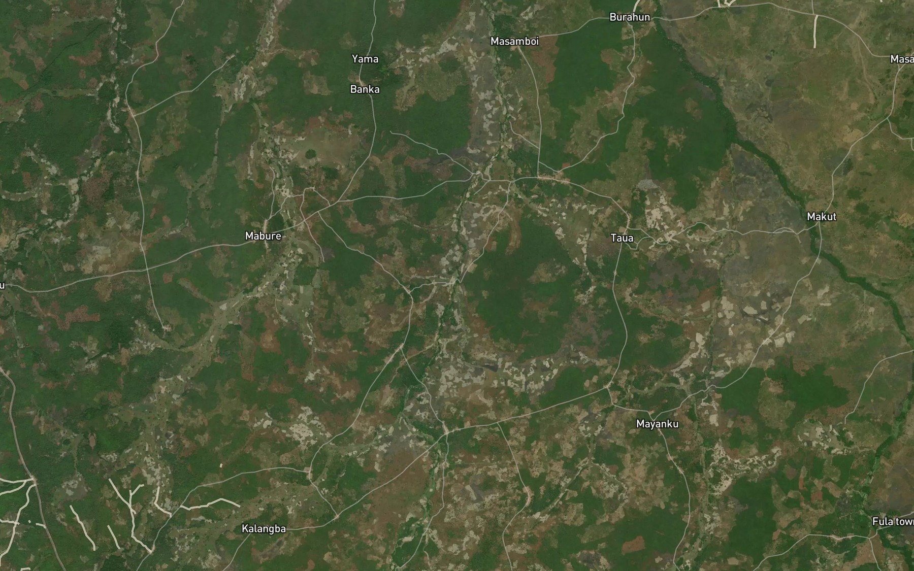 Satellite map of the Masukosuko