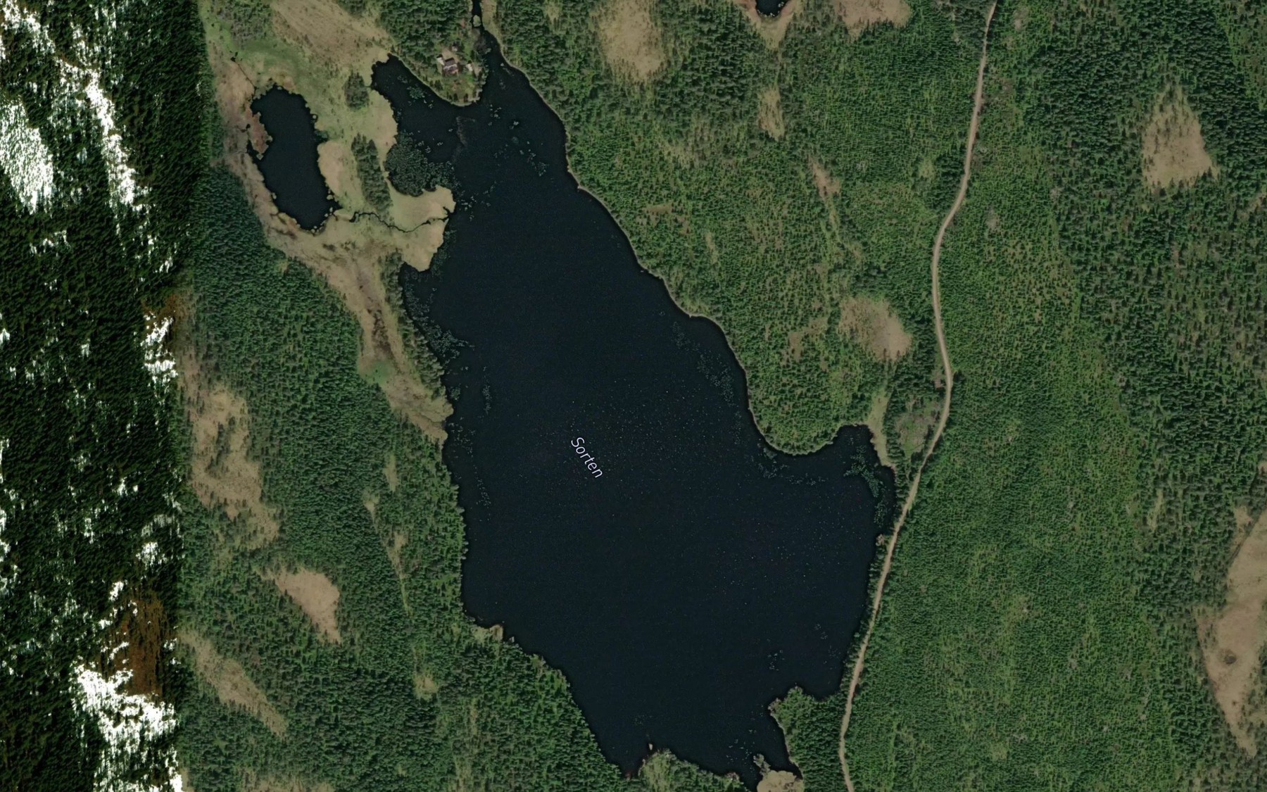Satellite map of the Sorten