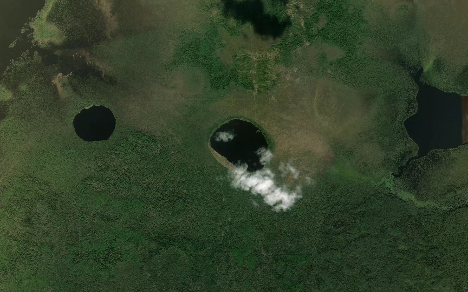 Satellite map of the Ozero Kolontur