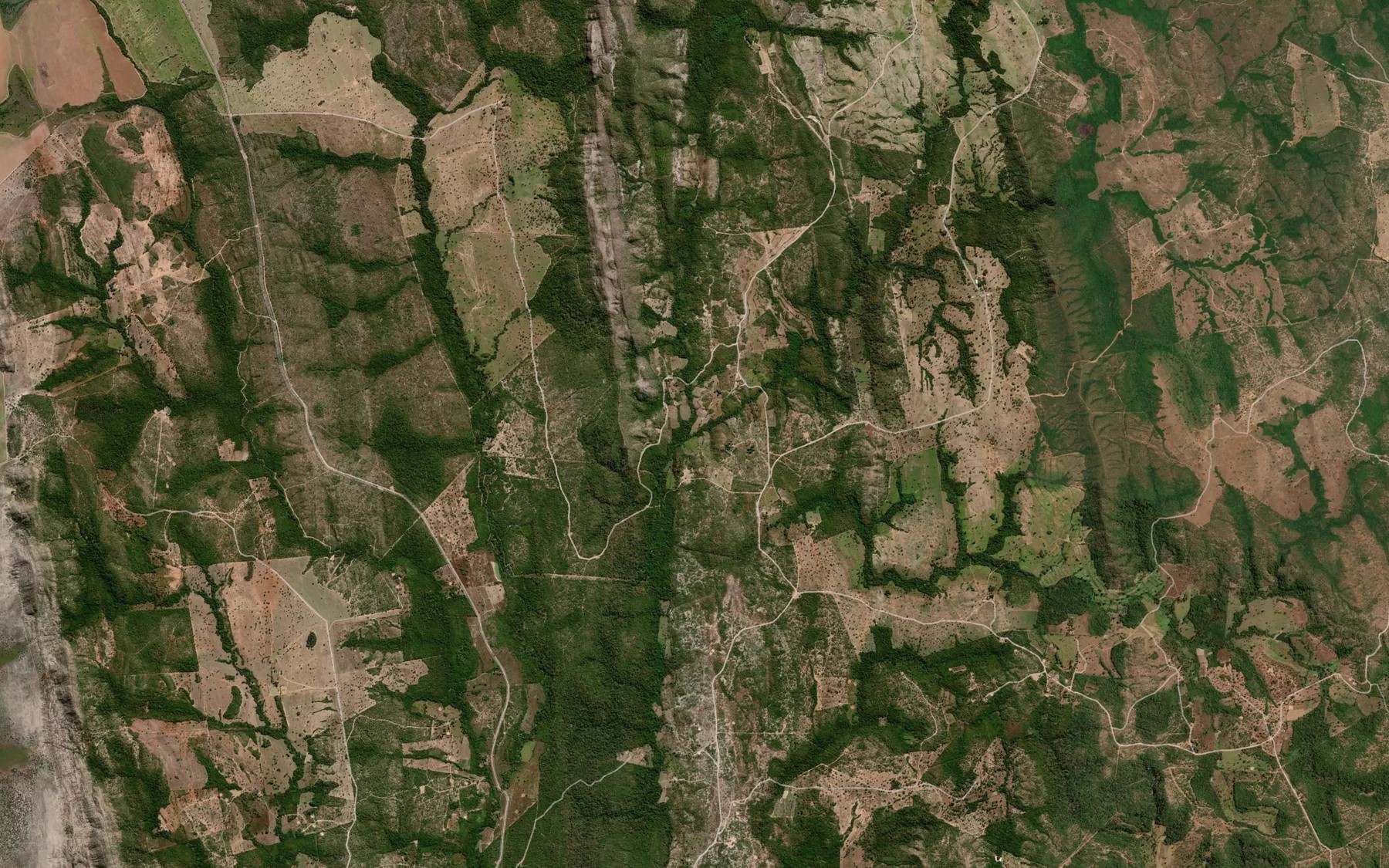 Satellite map of the Corrego Jenipapo