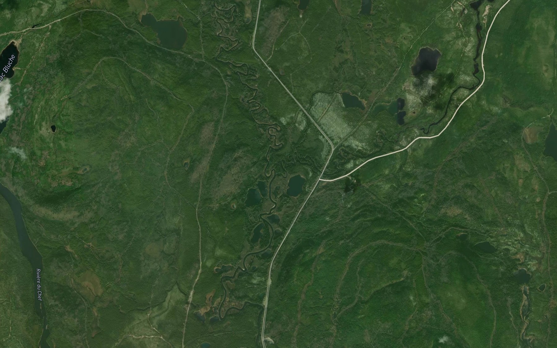 Satellite map of the Riviere Crochue