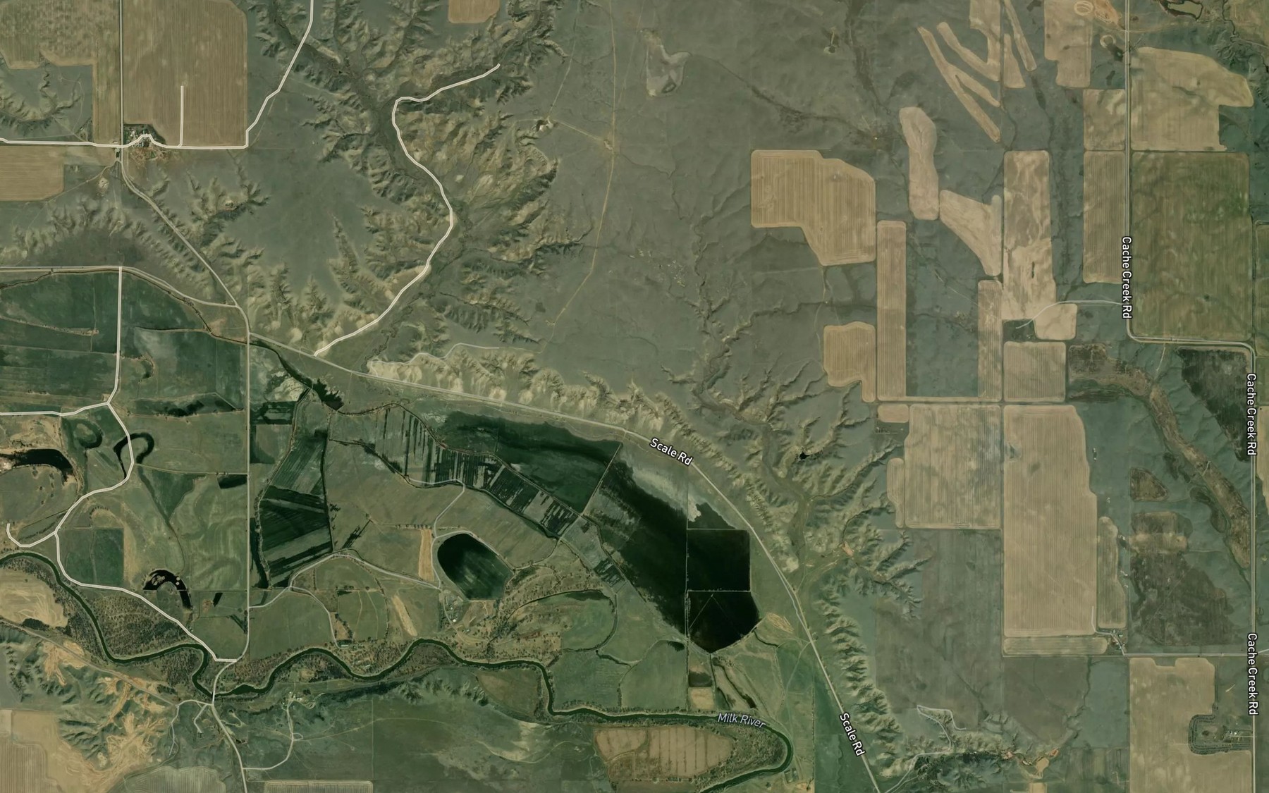 Satellite map of the McChesney Springs