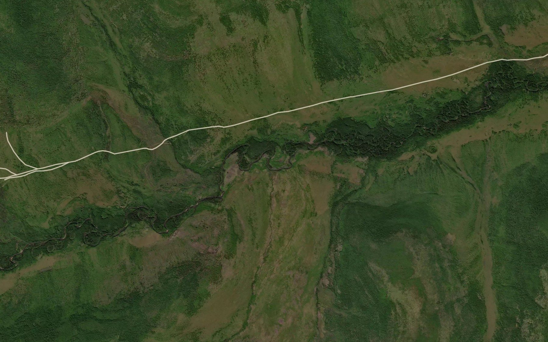 Satellite map of the Ostrovnoy