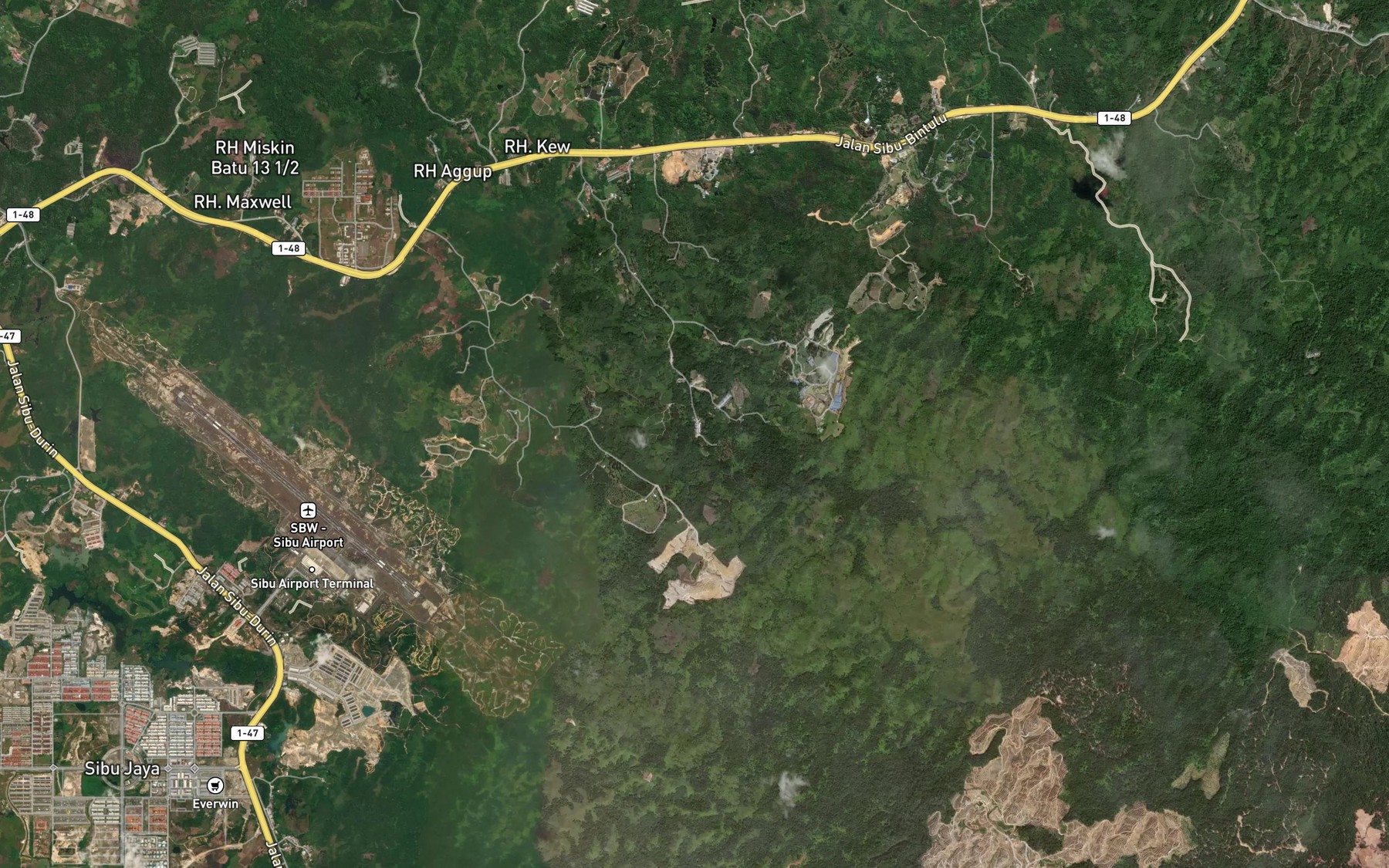 Satellite map of the Sungai Munsa
