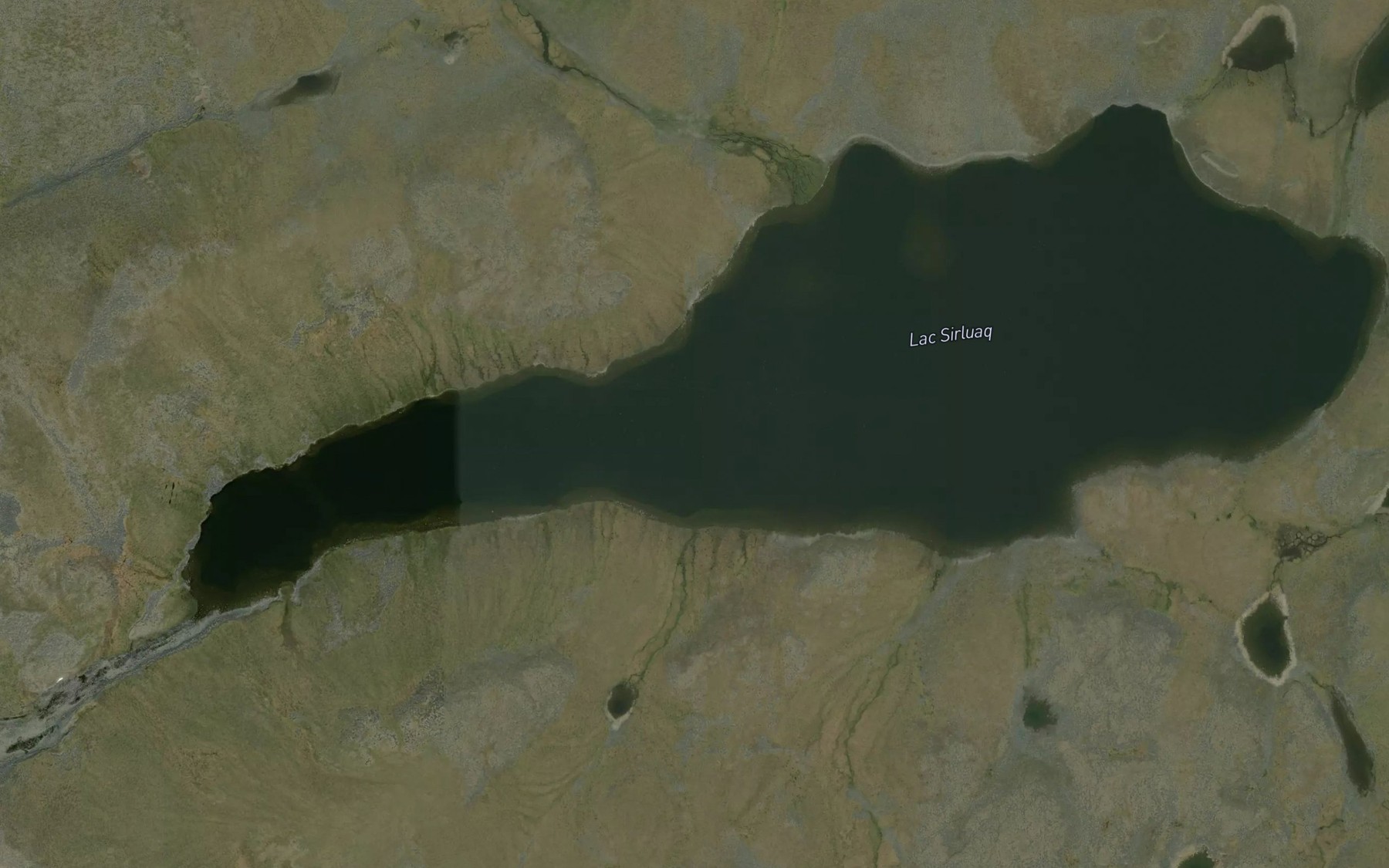 Satellite map of the Lac Sirluaq