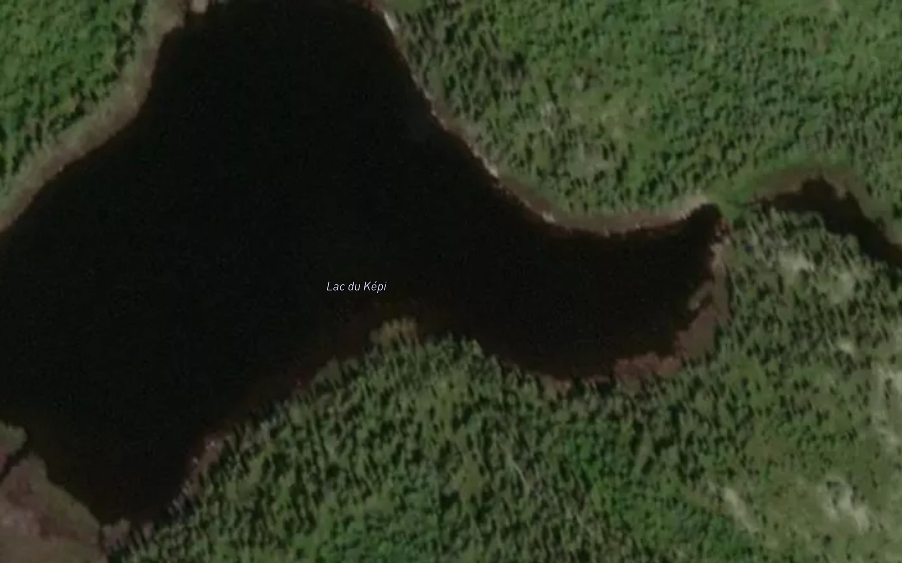 Satellite map of the Lac du Kepi