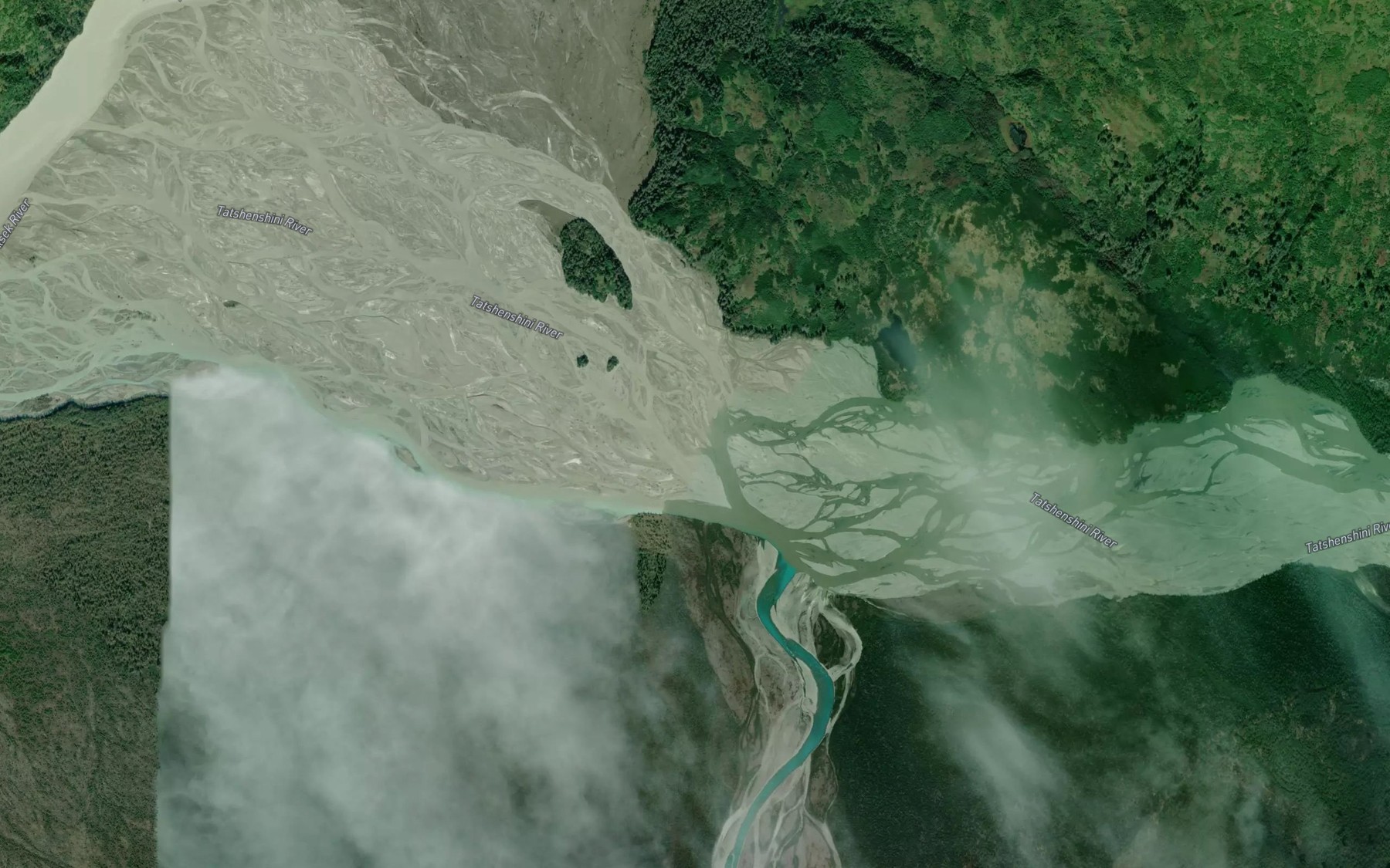 Satellite map of the Melt Creek