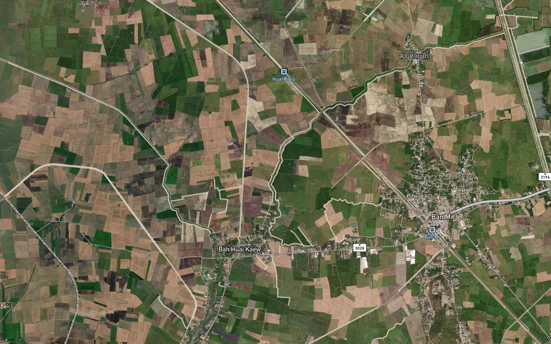 Satellite map of the Khlong Tha Tako