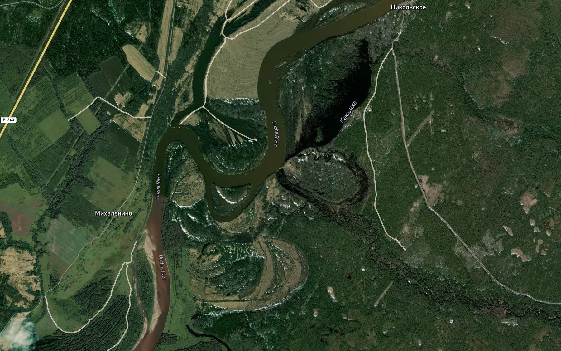 Satellite map of the Bol'shaya Nizmitsa