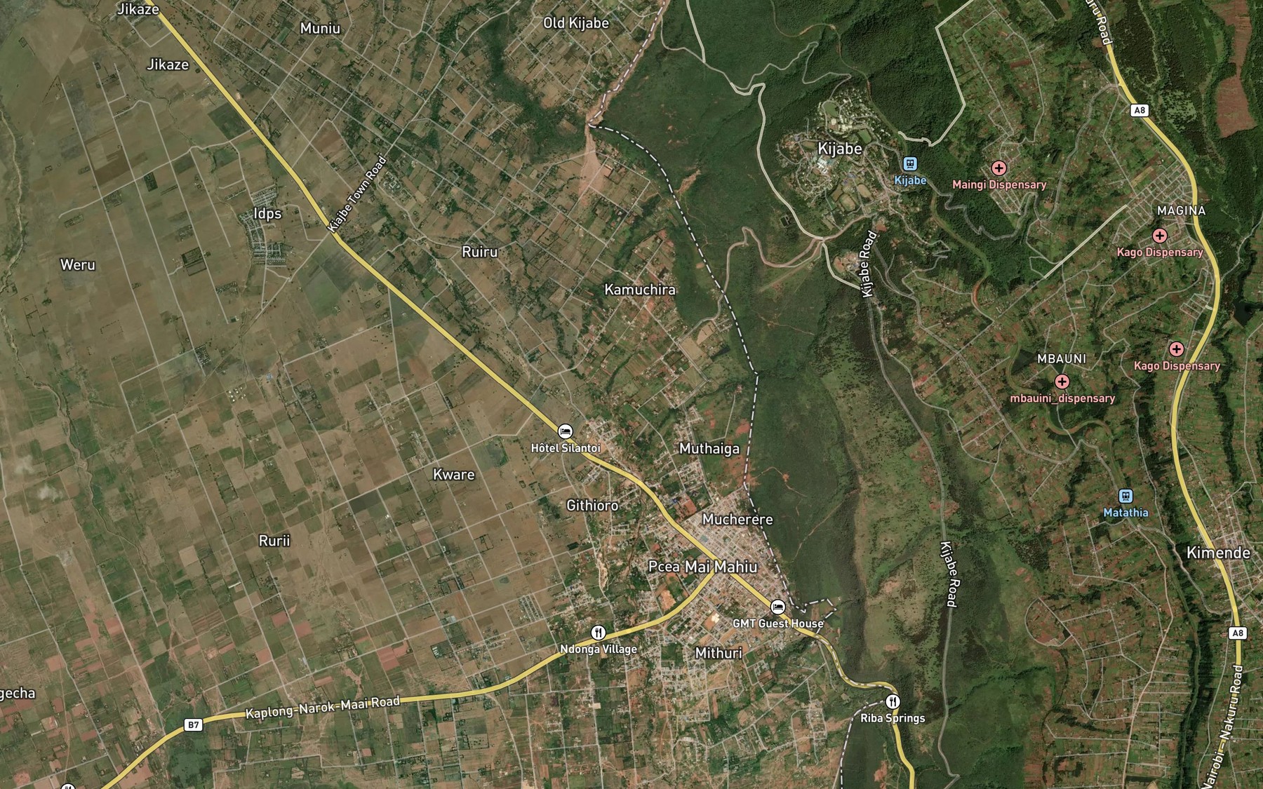 Satellite map of the Nasaia