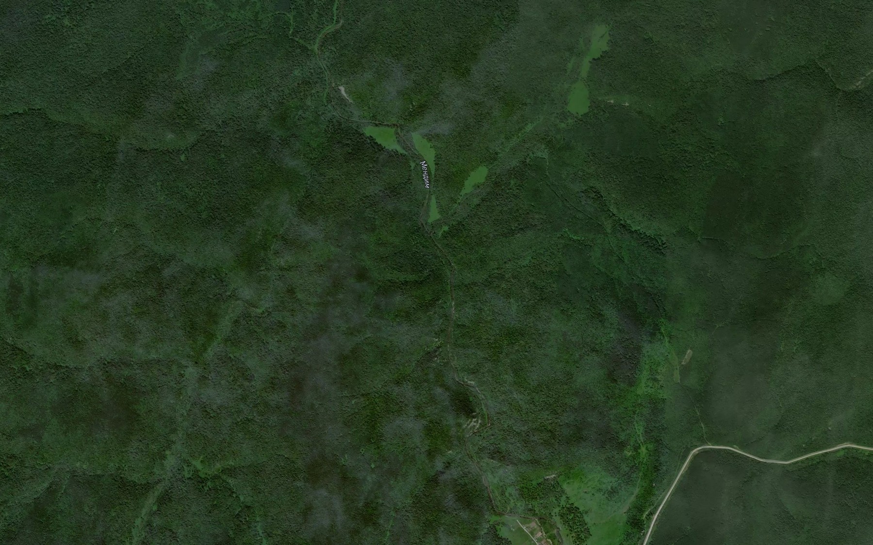 Satellite map of the Teryakle