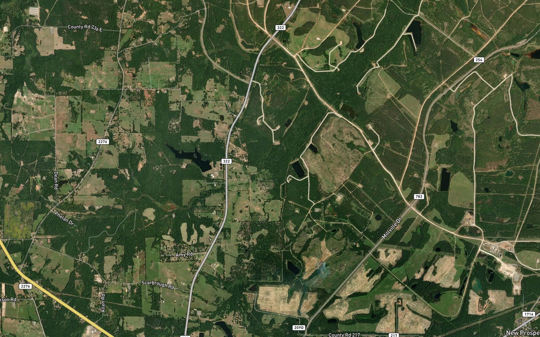 Satellite map of the Beaver Run