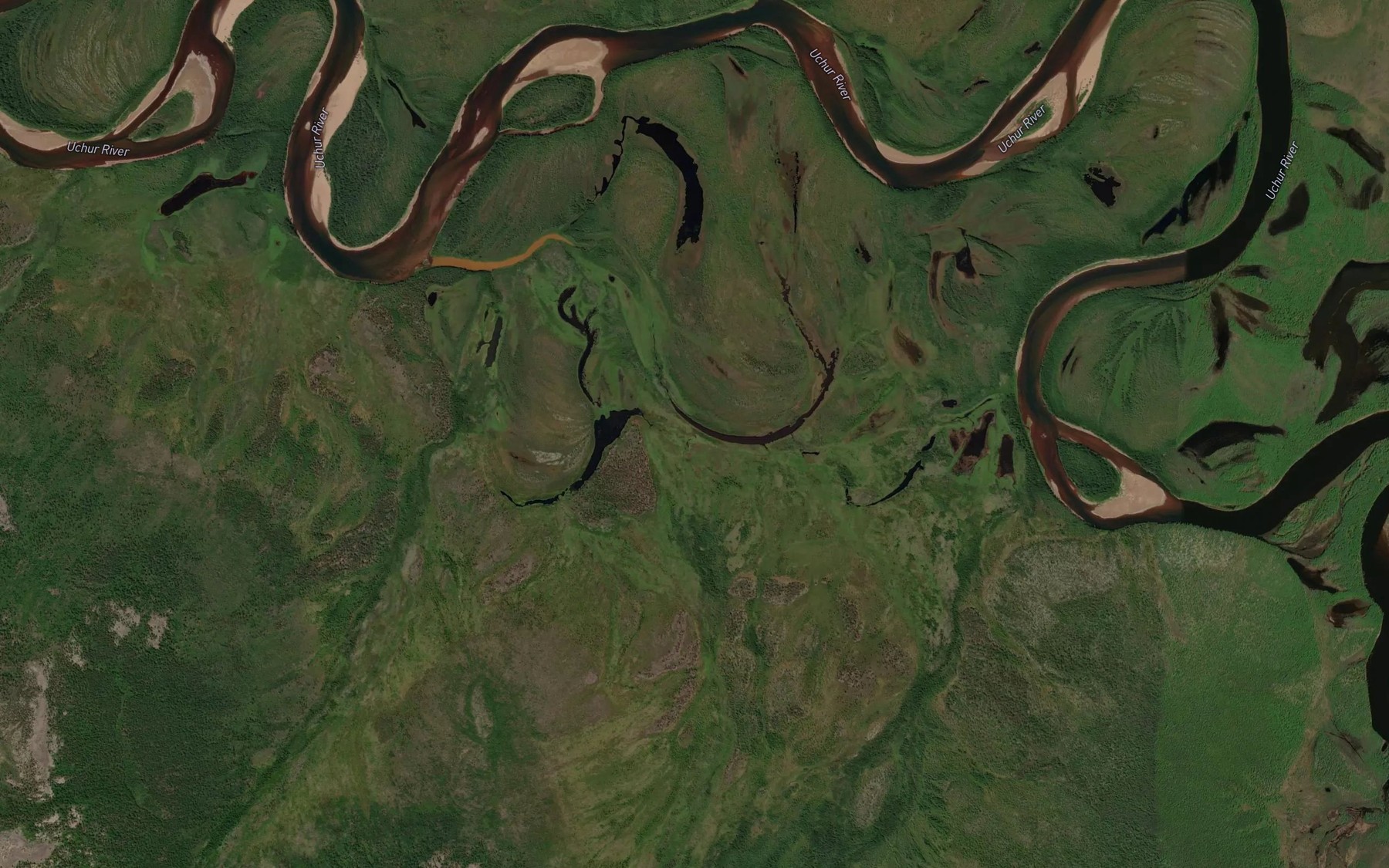 Satellite map of the Dzhonne
