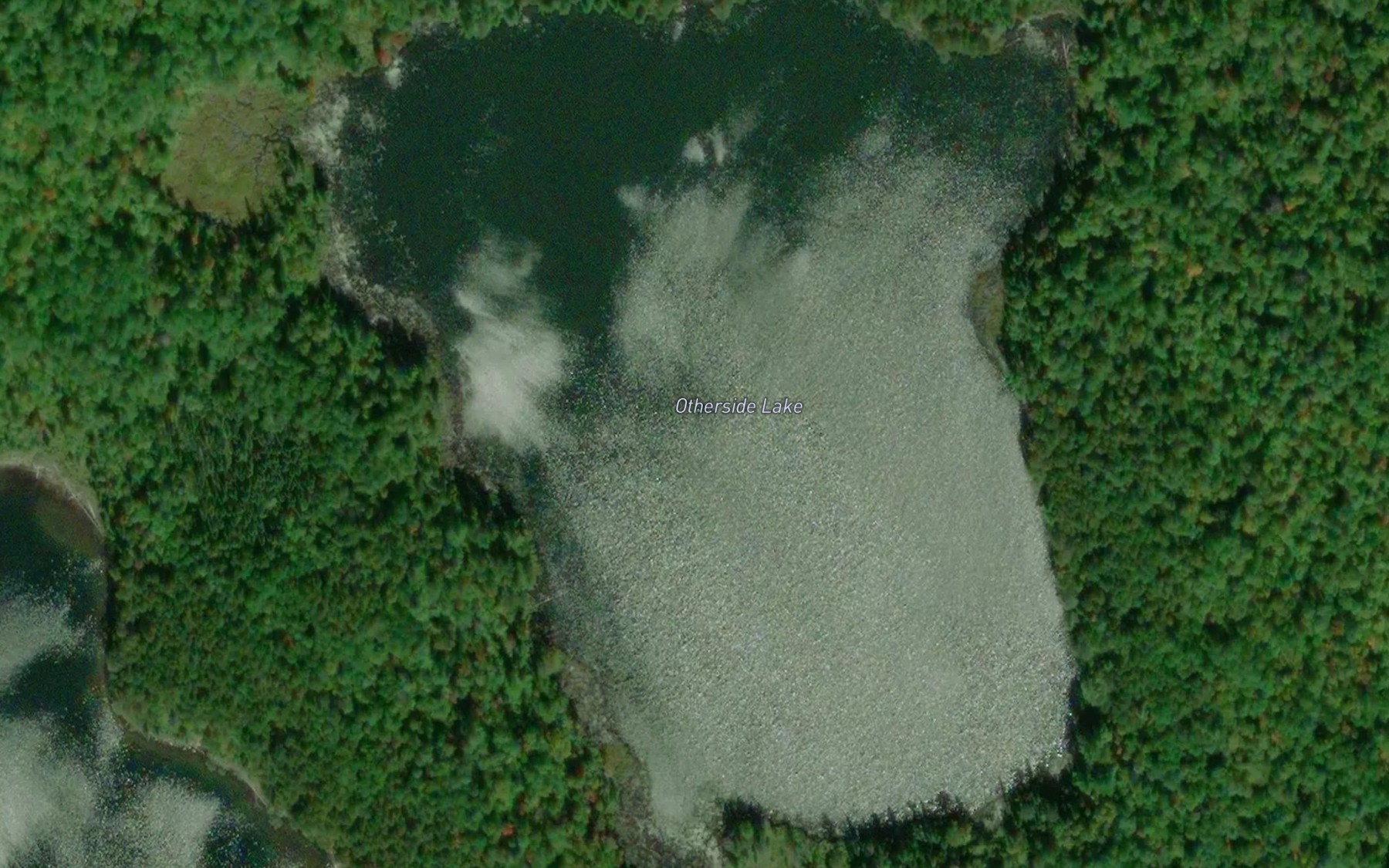 Satellite map of the Otherside Lake