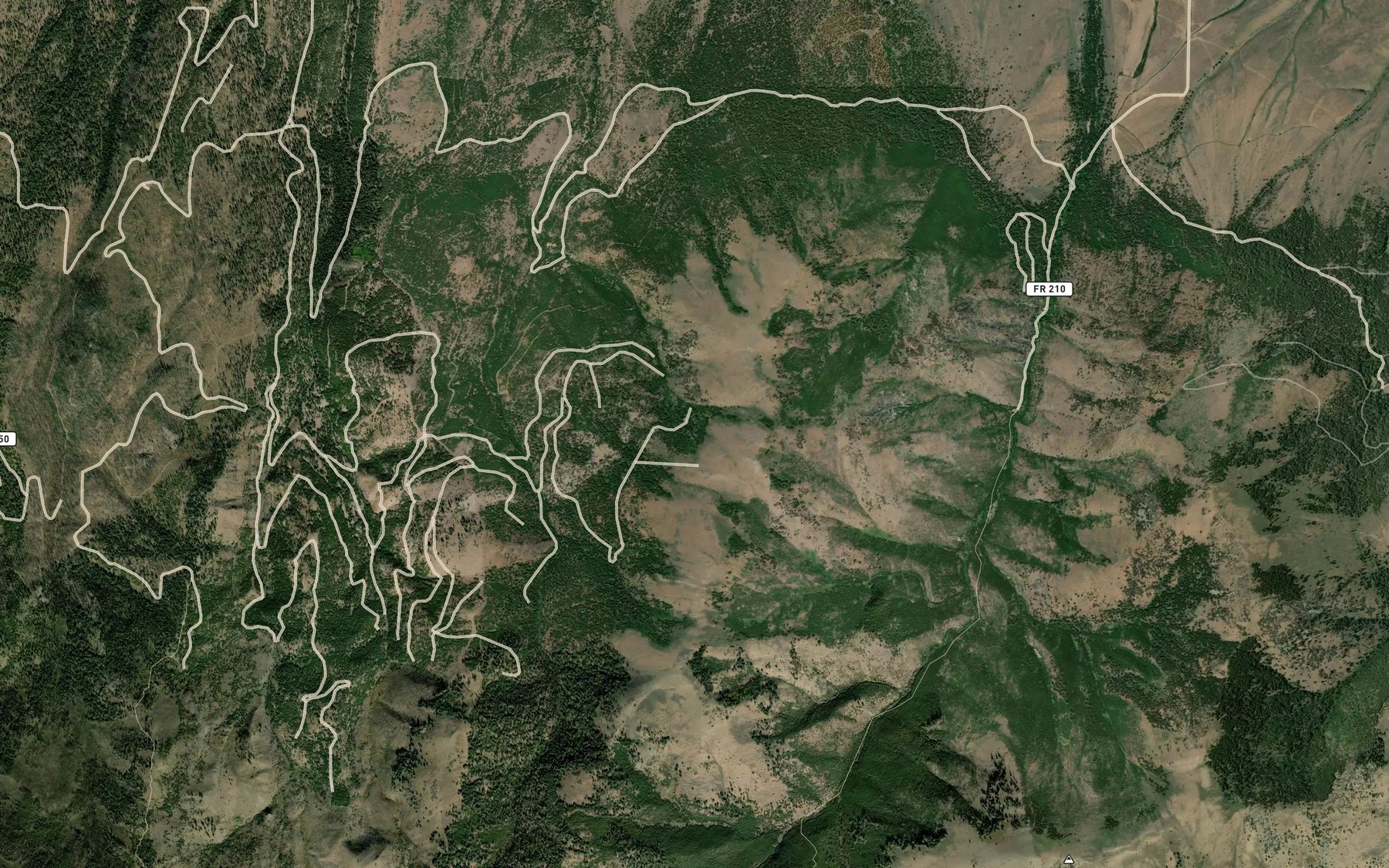 Satellite map of the Mud Lake Spring