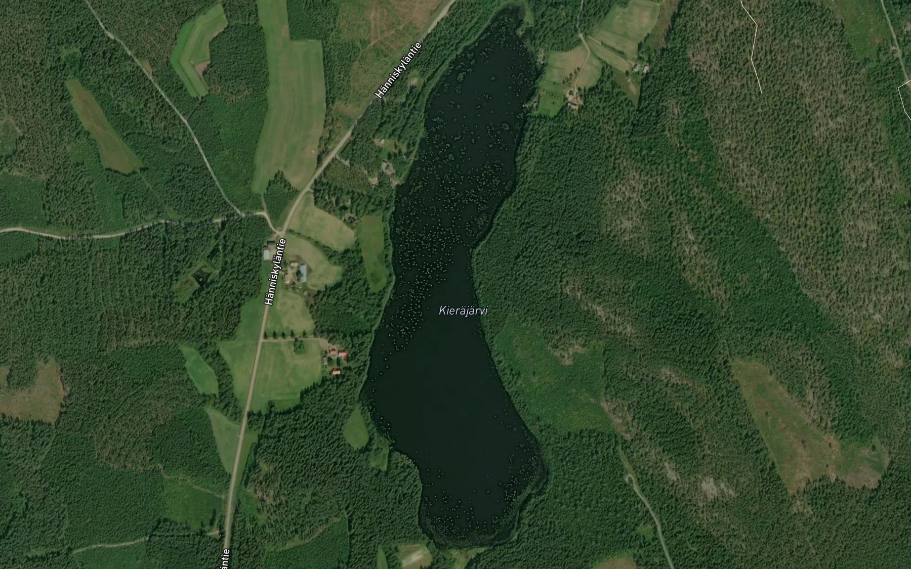 Satellite map of the Kierajarvi