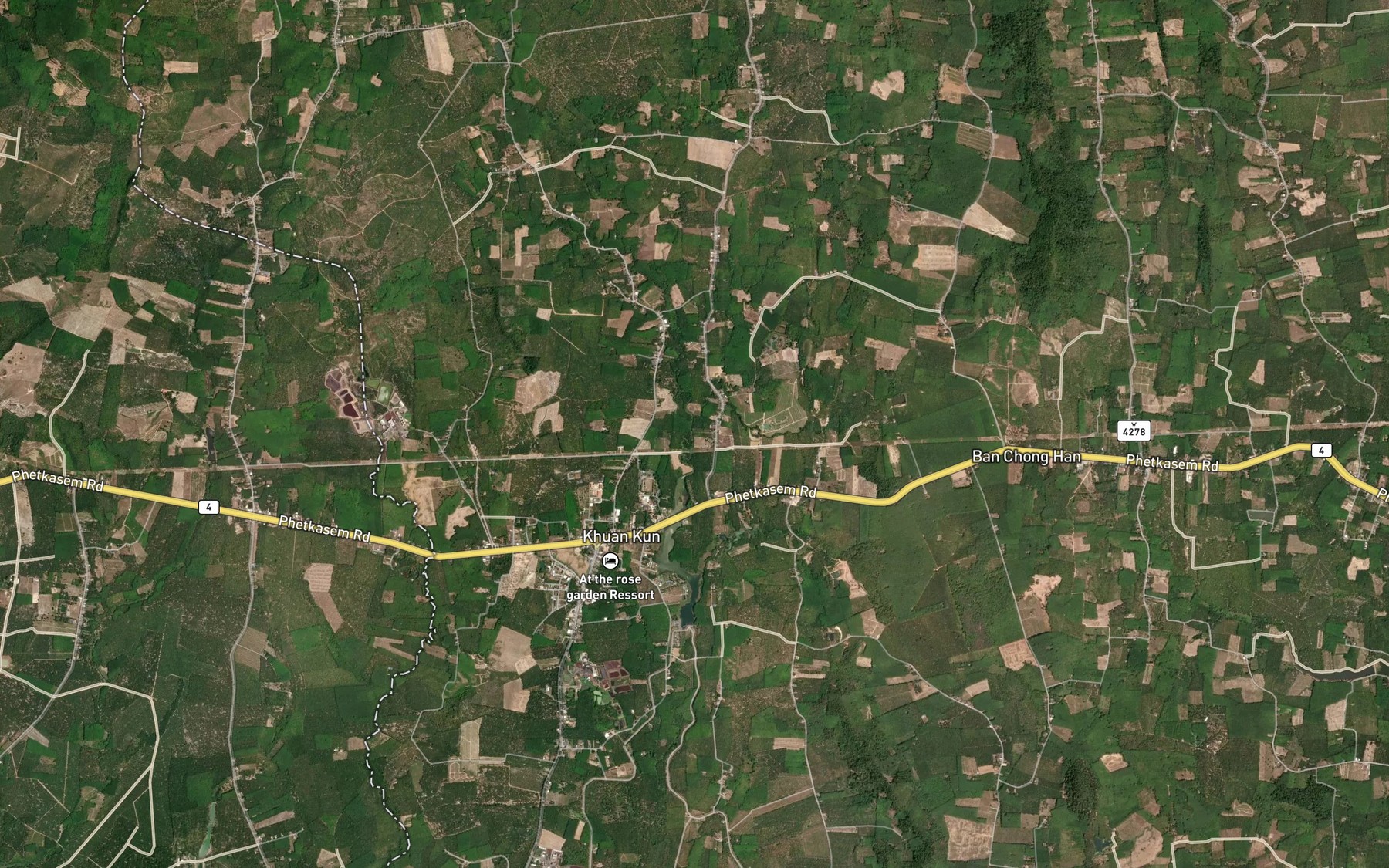 Satellite map of the Khlong Hin Rong