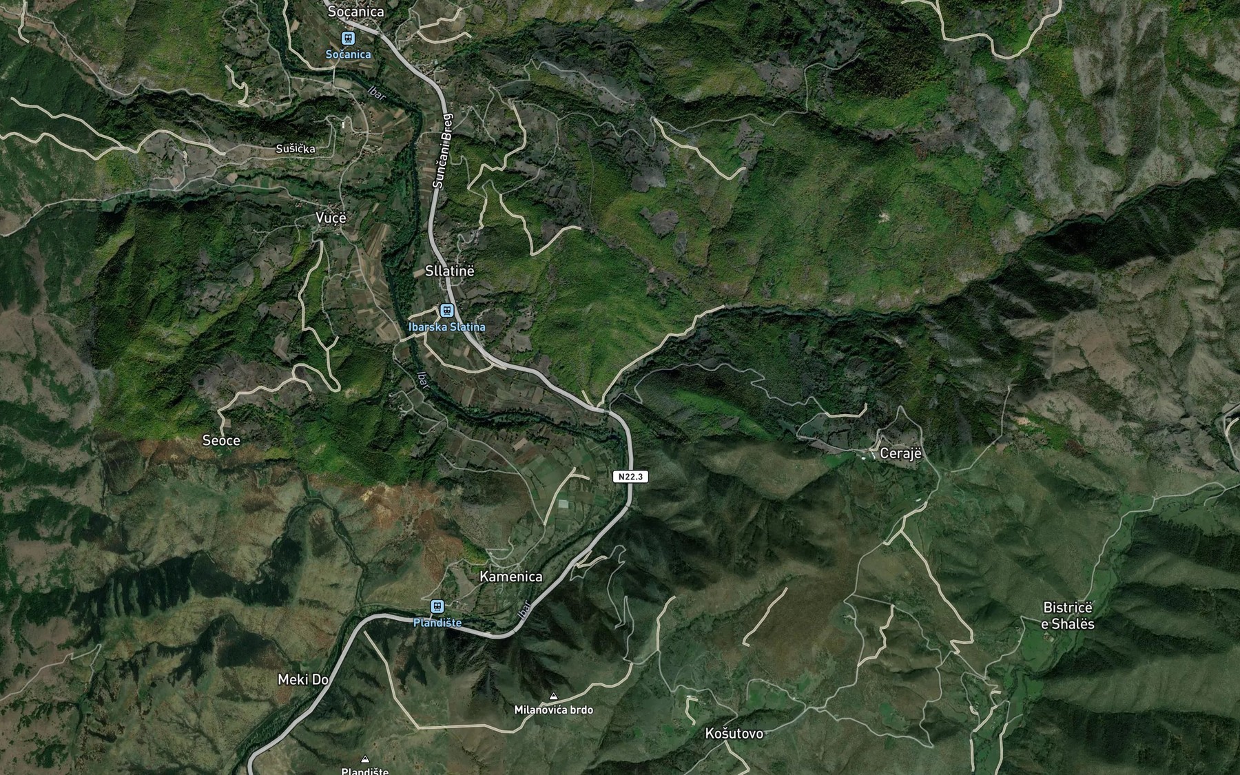 Satellite map of the Lumi Toli
