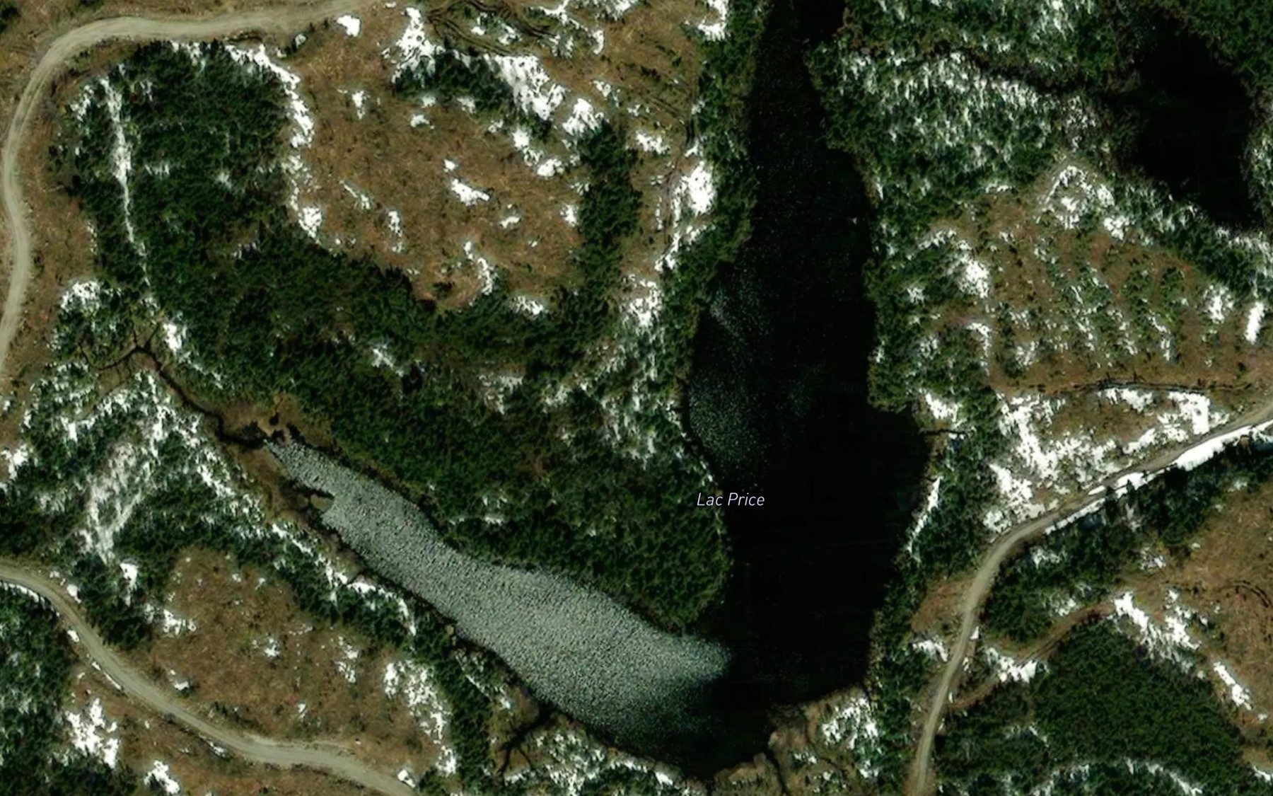Satellite map of the Lac Price