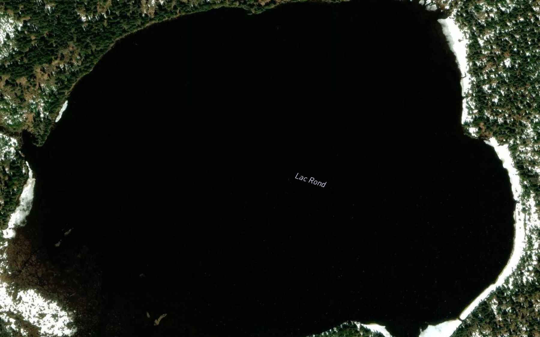 Satellite map of the Lac Rond
