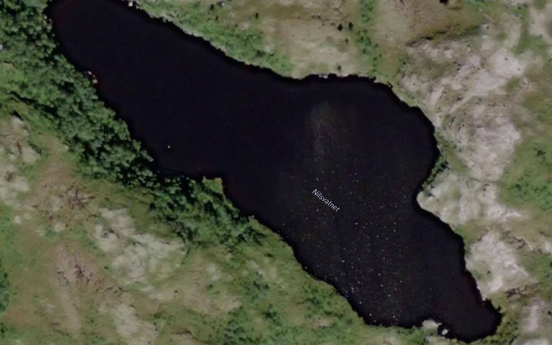 Satellite map of the Nilsvatnet