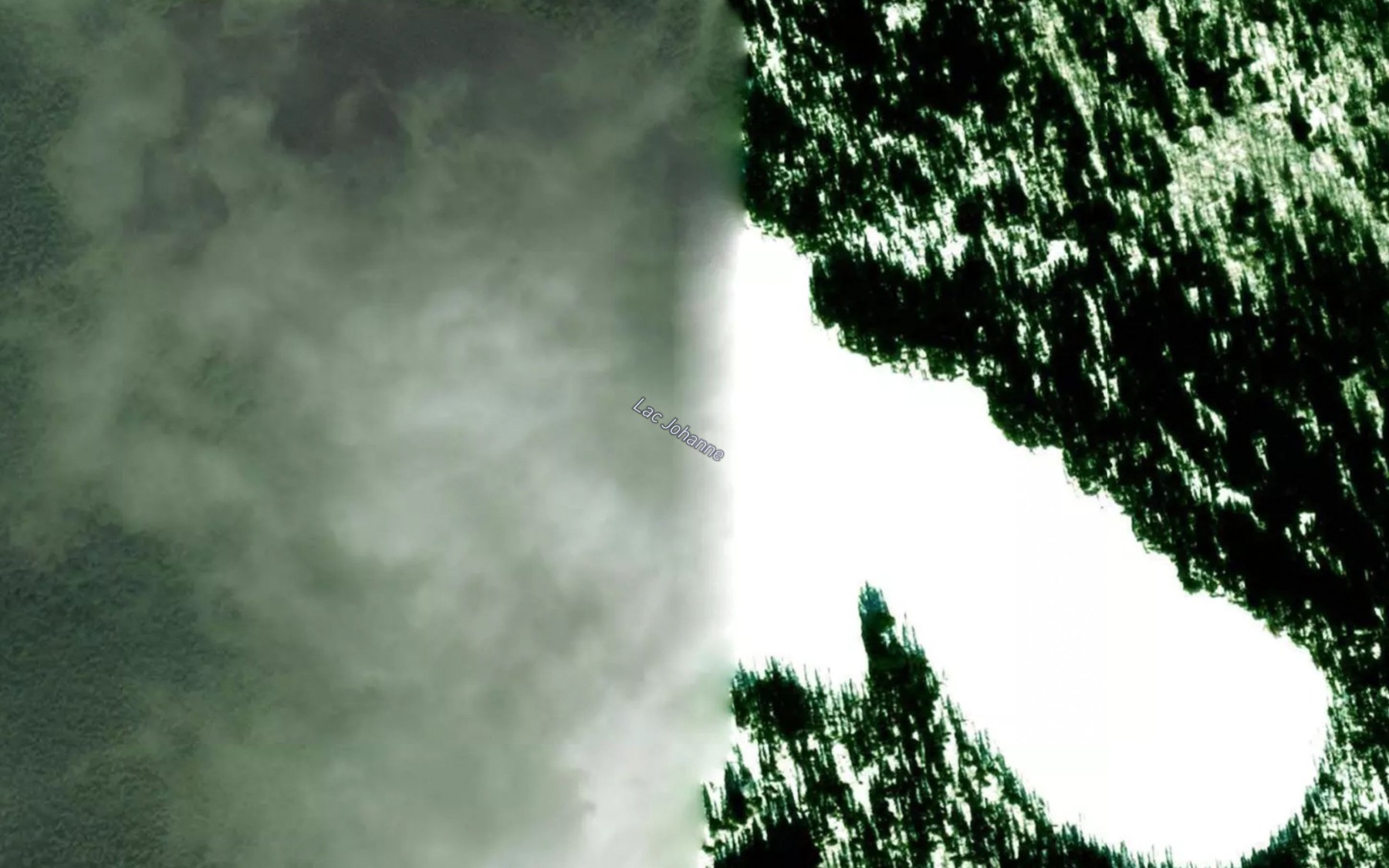 Satellite map of the Lac Johanne