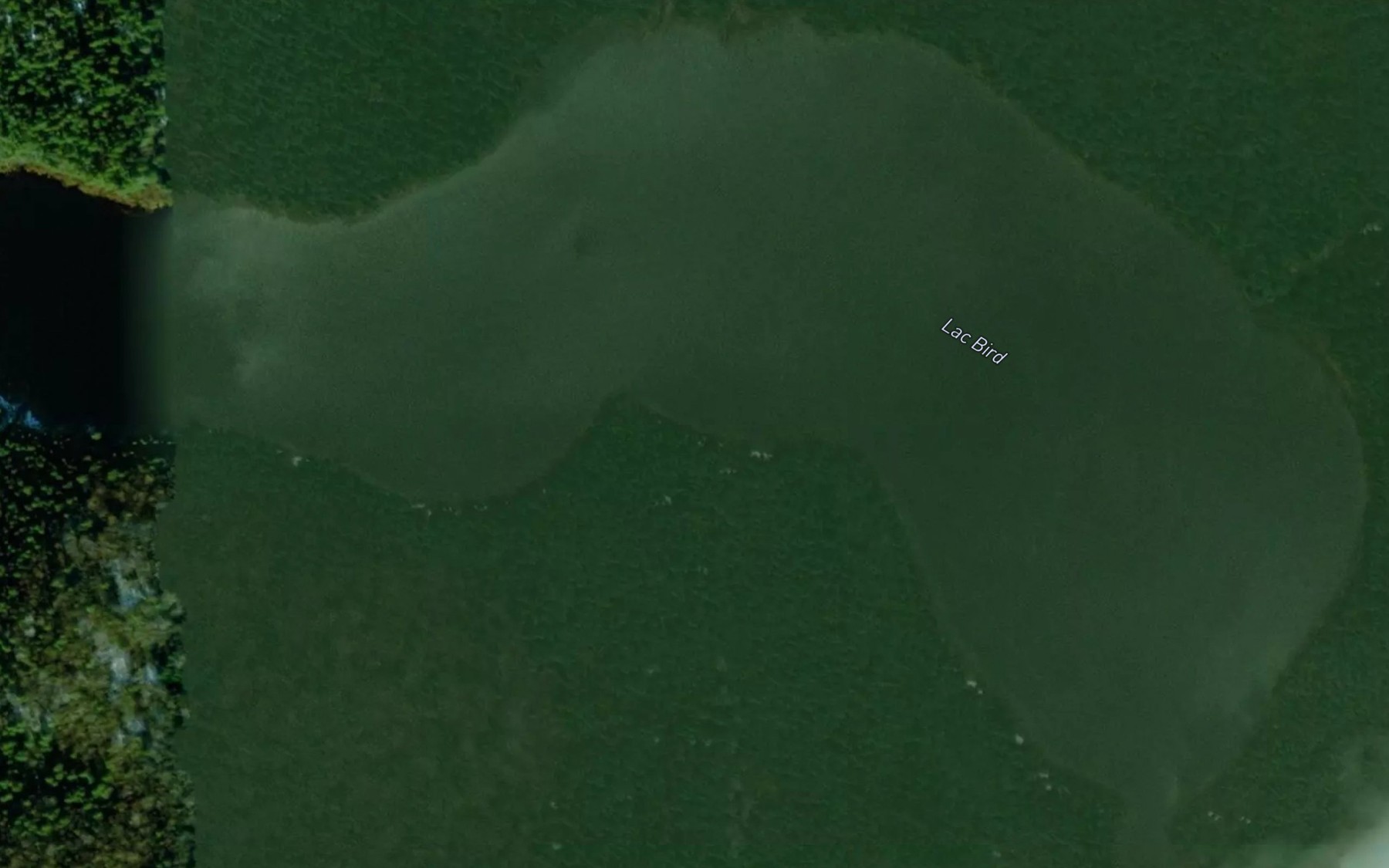 Satellite map of the Lac Vert