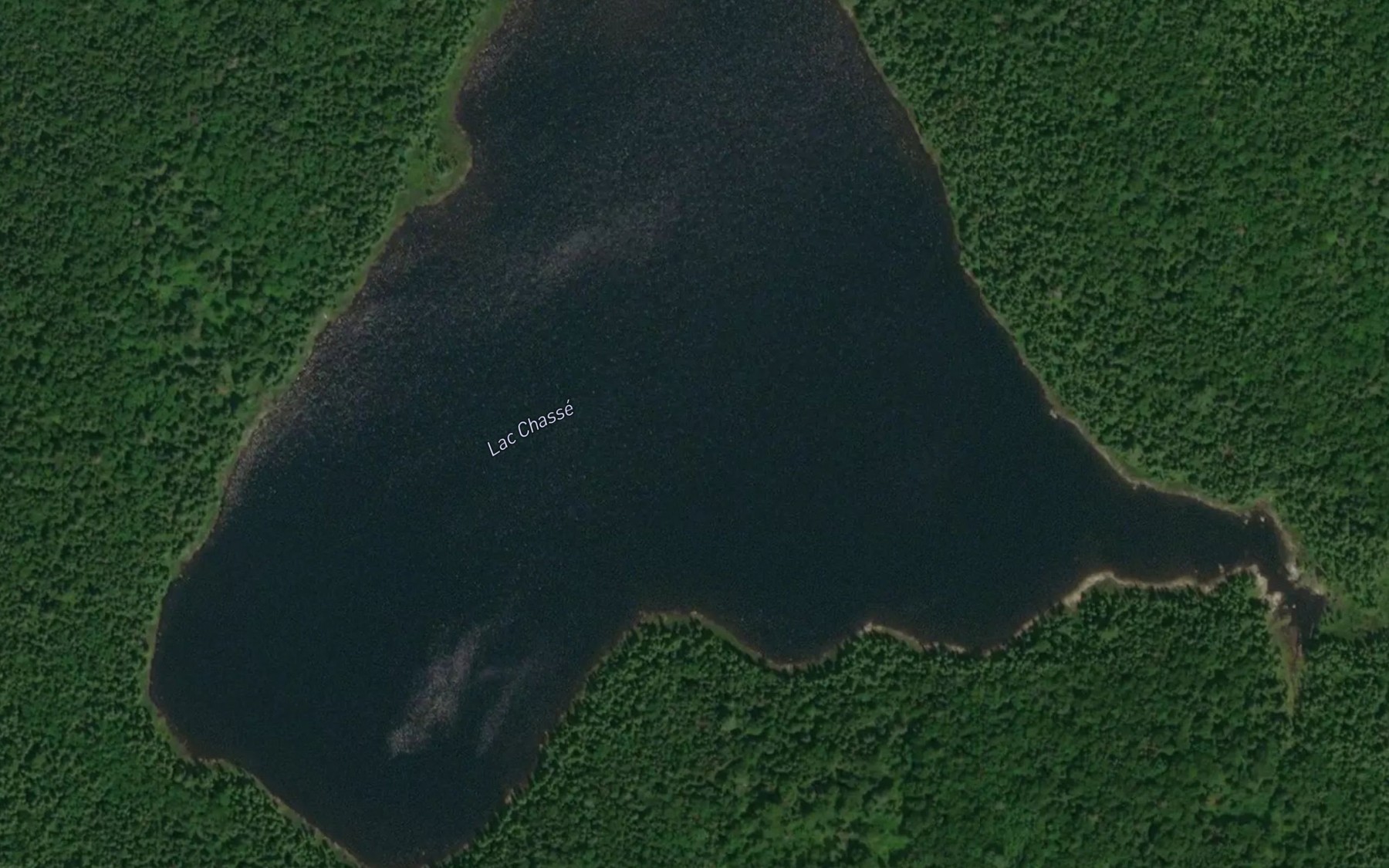 Satellite map of the Lac Chasse