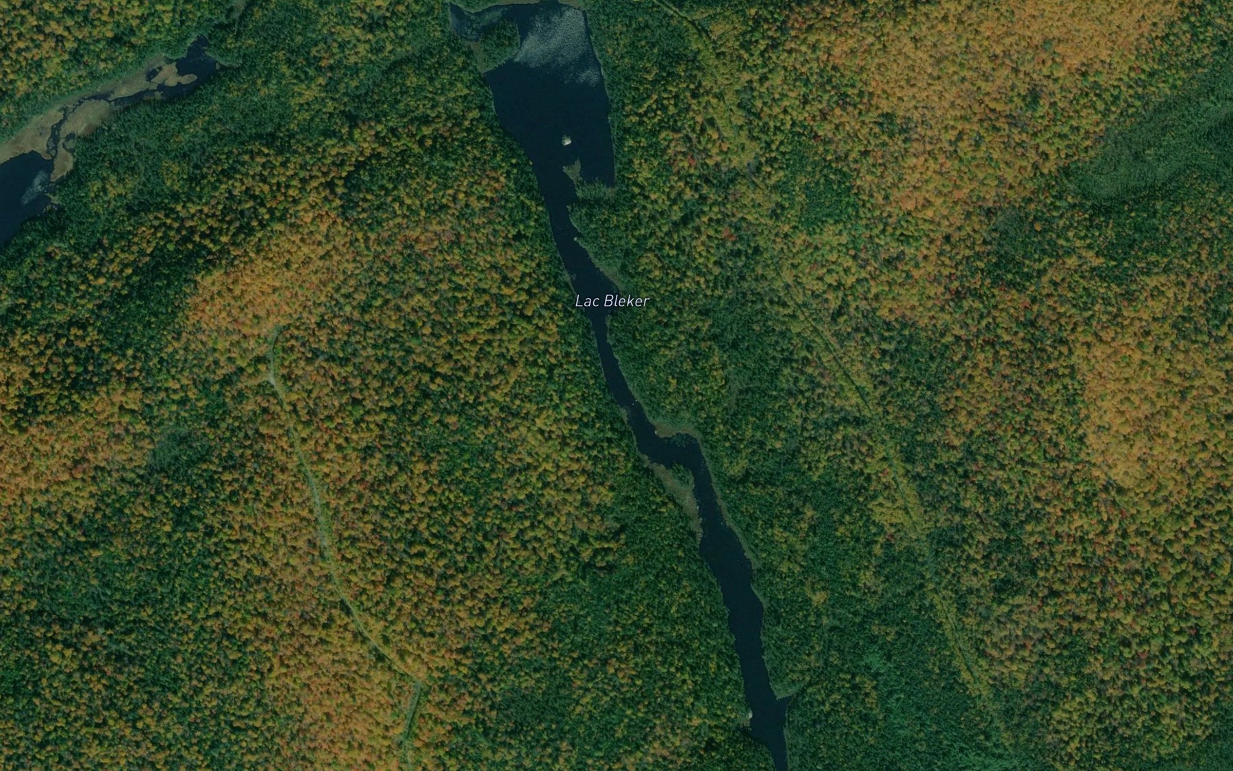 Satellite map of the Lac Bleker
