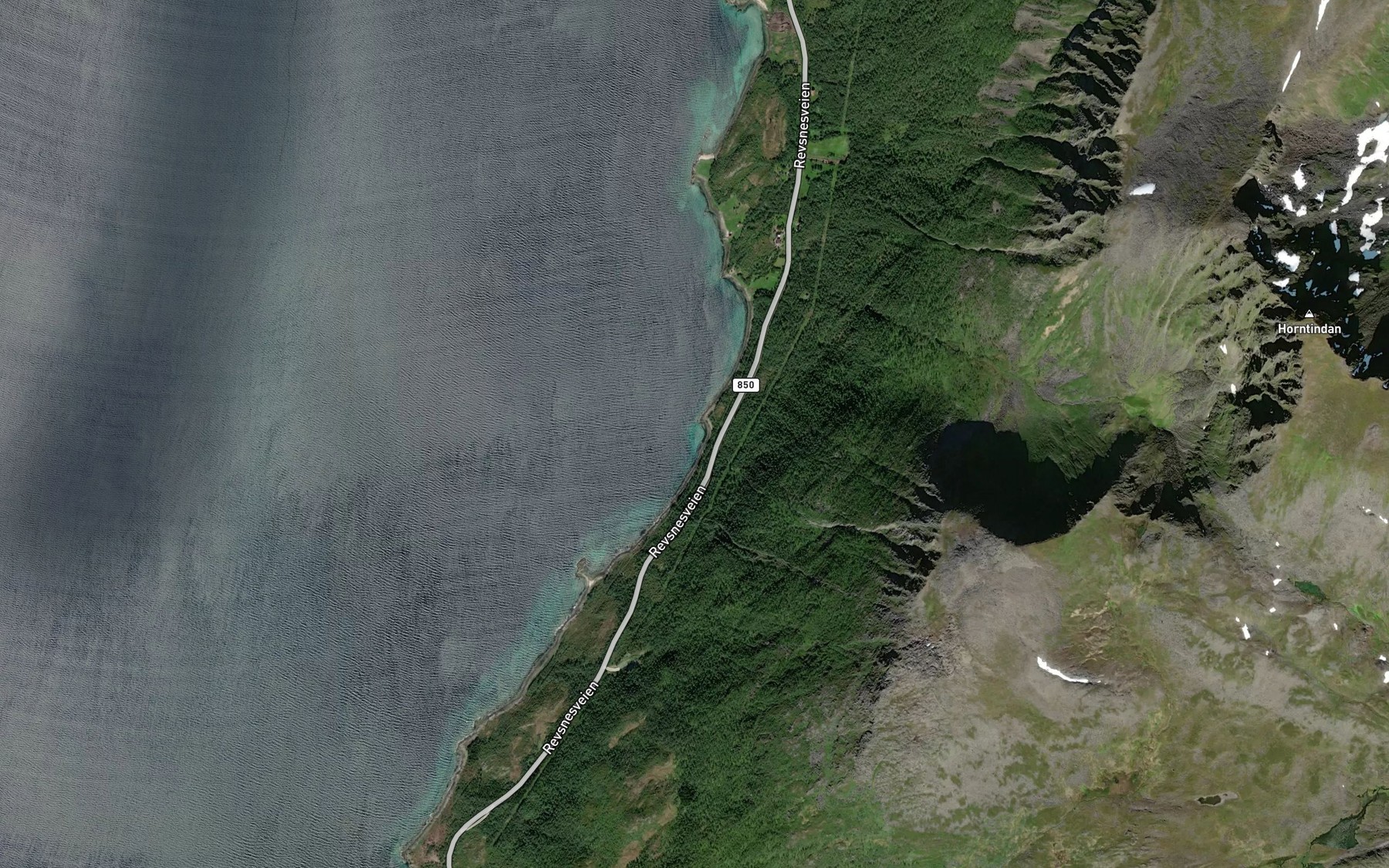 Satellite map of the Tomasnesbukta