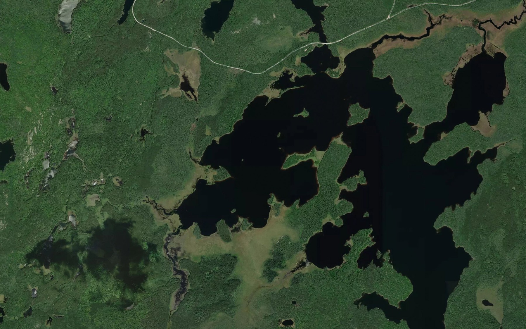 Satellite map of the Moose Bay