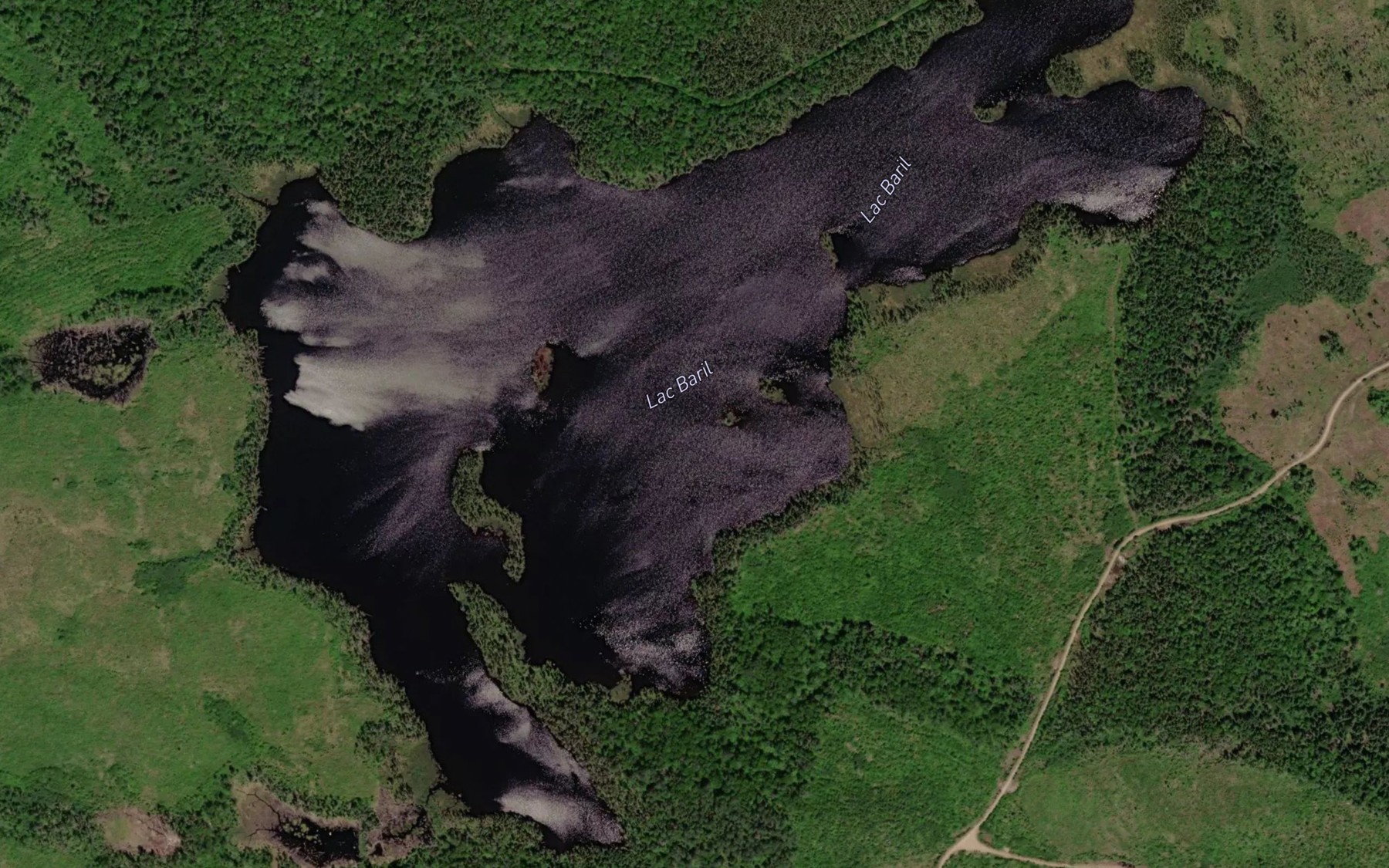 Satellite map of the Lac Baril