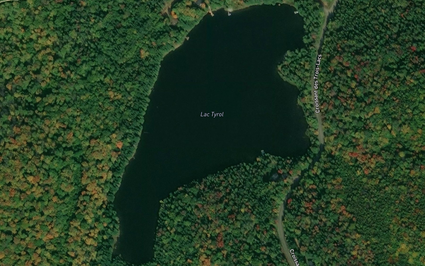 Satellite map of the Lac Tyrol