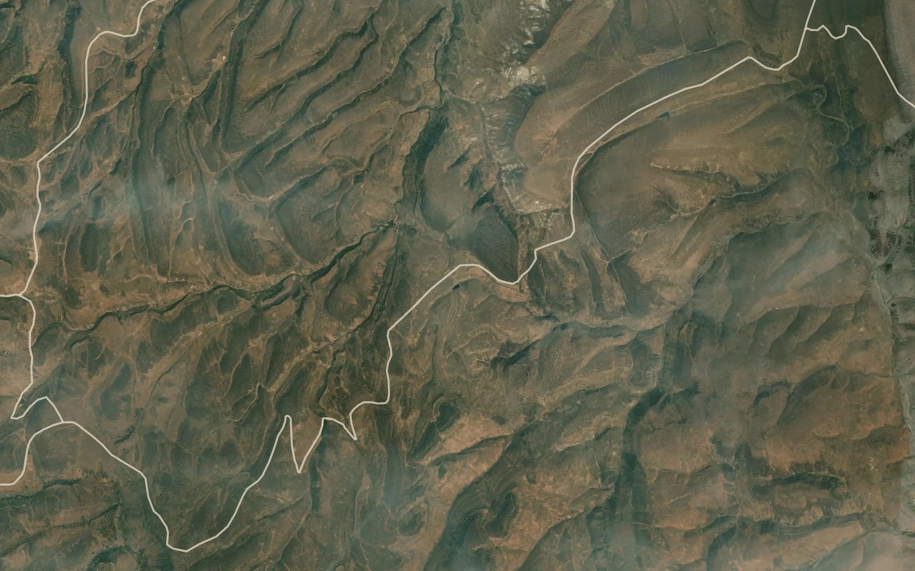 Satellite map of the South Mountain Reservoir