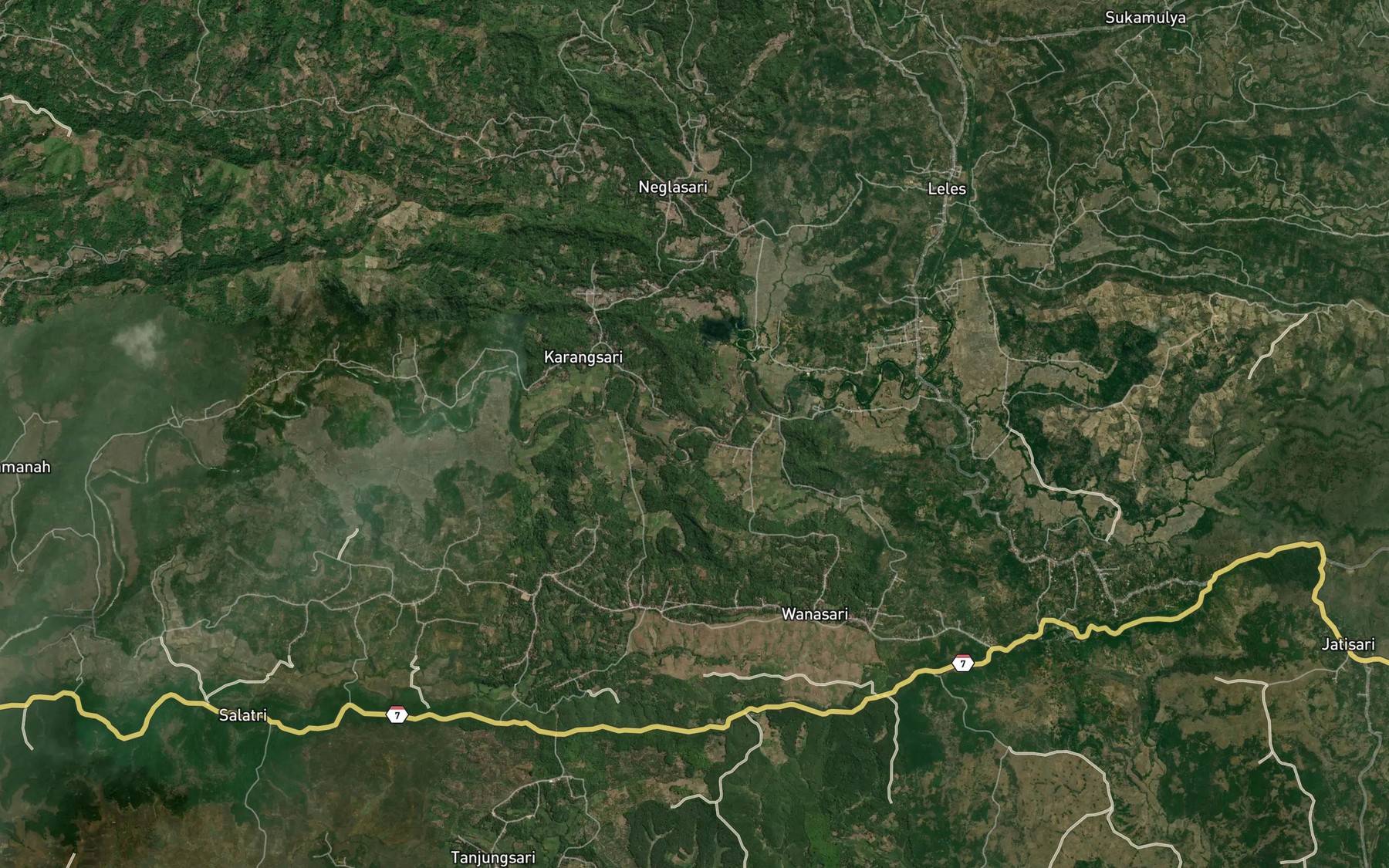 Satellite map of the Ci Geger