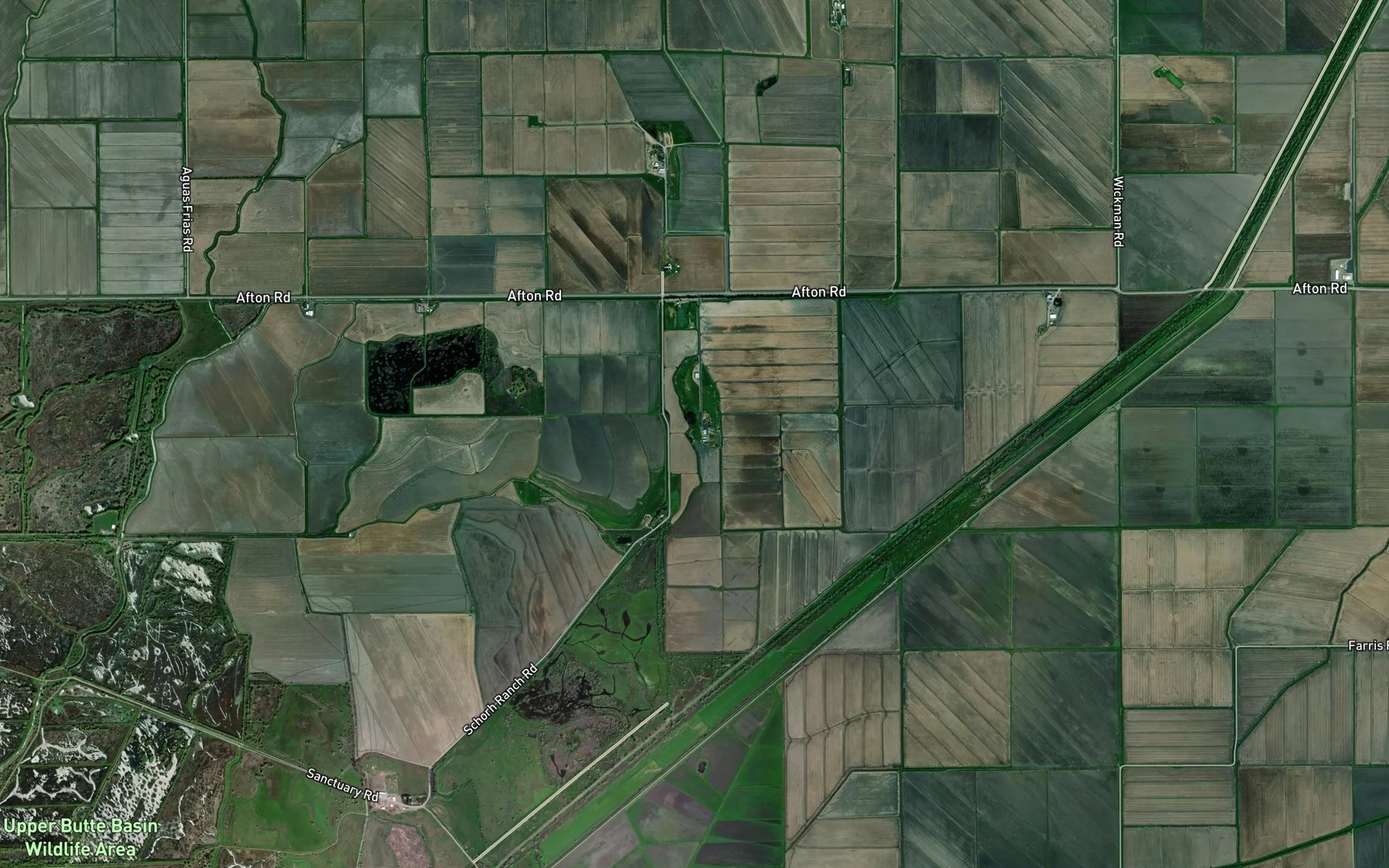 Satellite map of the Browning Lateral