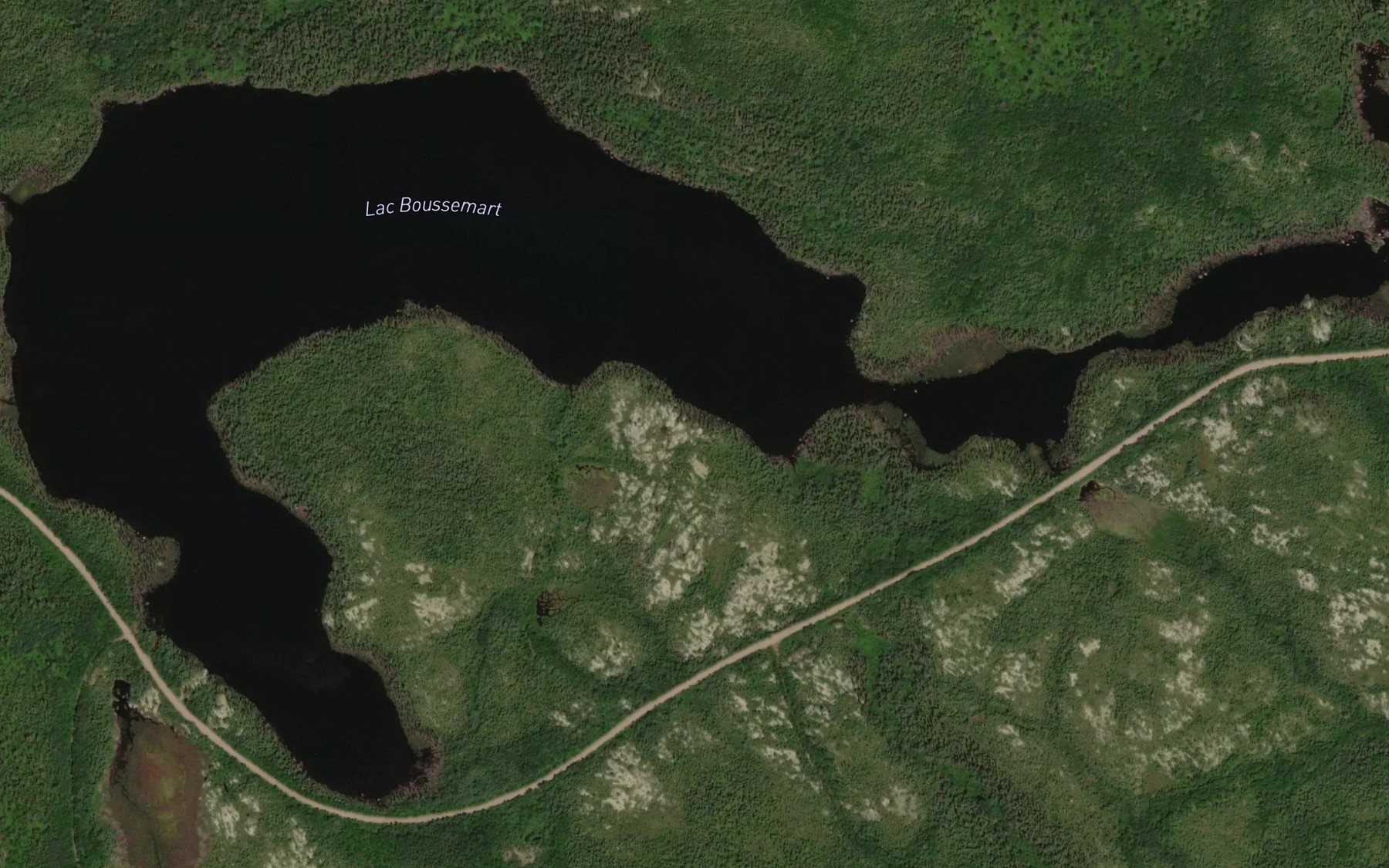 Satellite map of the Lac Boussemart