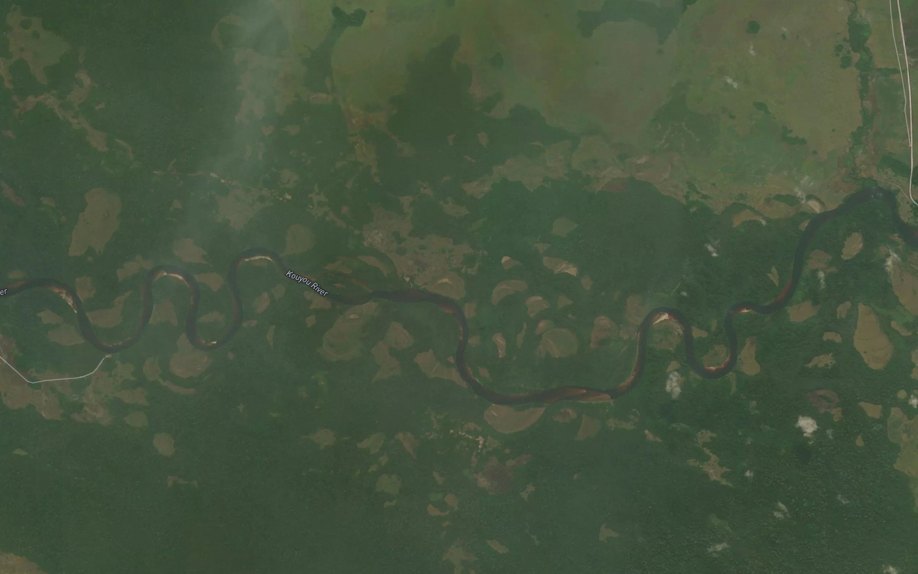Satellite map of the Likassou