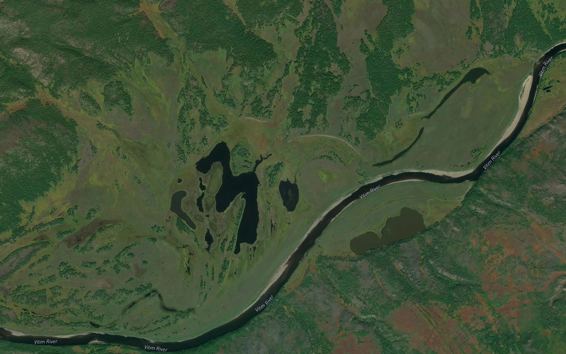 Satellite map of the Sanzhan-Gorkhon