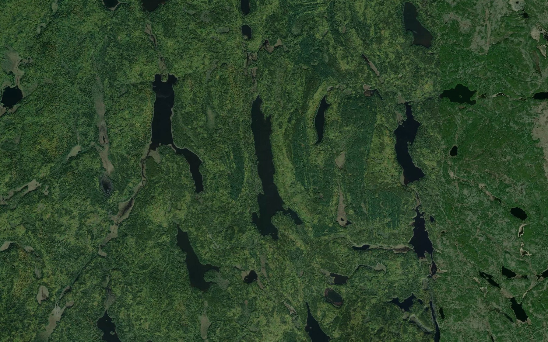 Satellite map of the Chesakan Lake