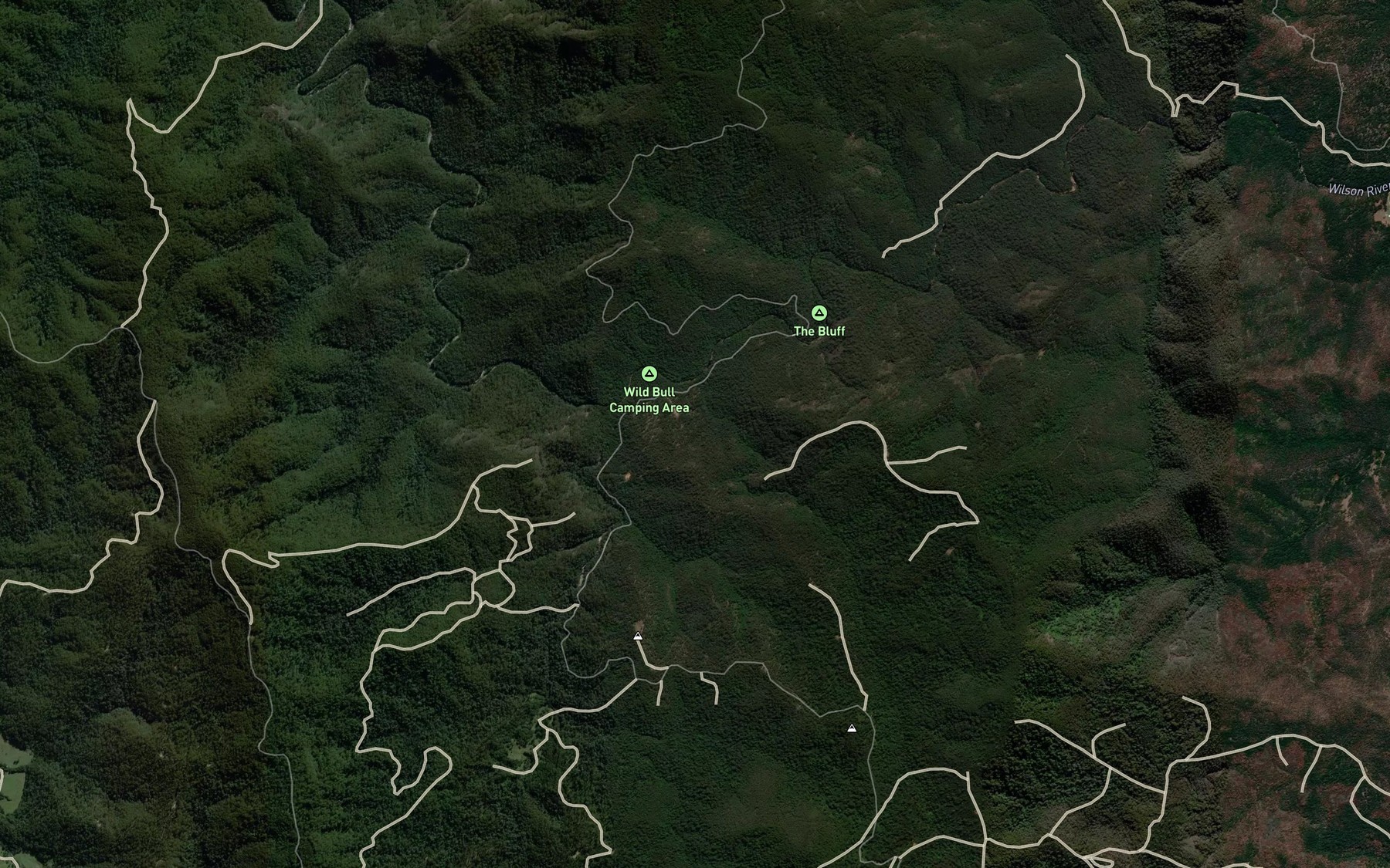 Satellite map of the Cobrabald Creek