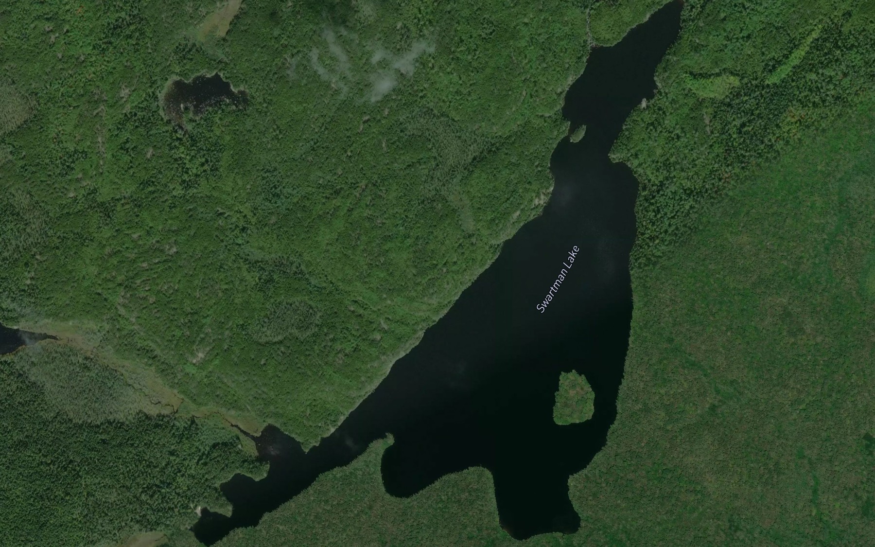 Satellite map of the Swartman Lake