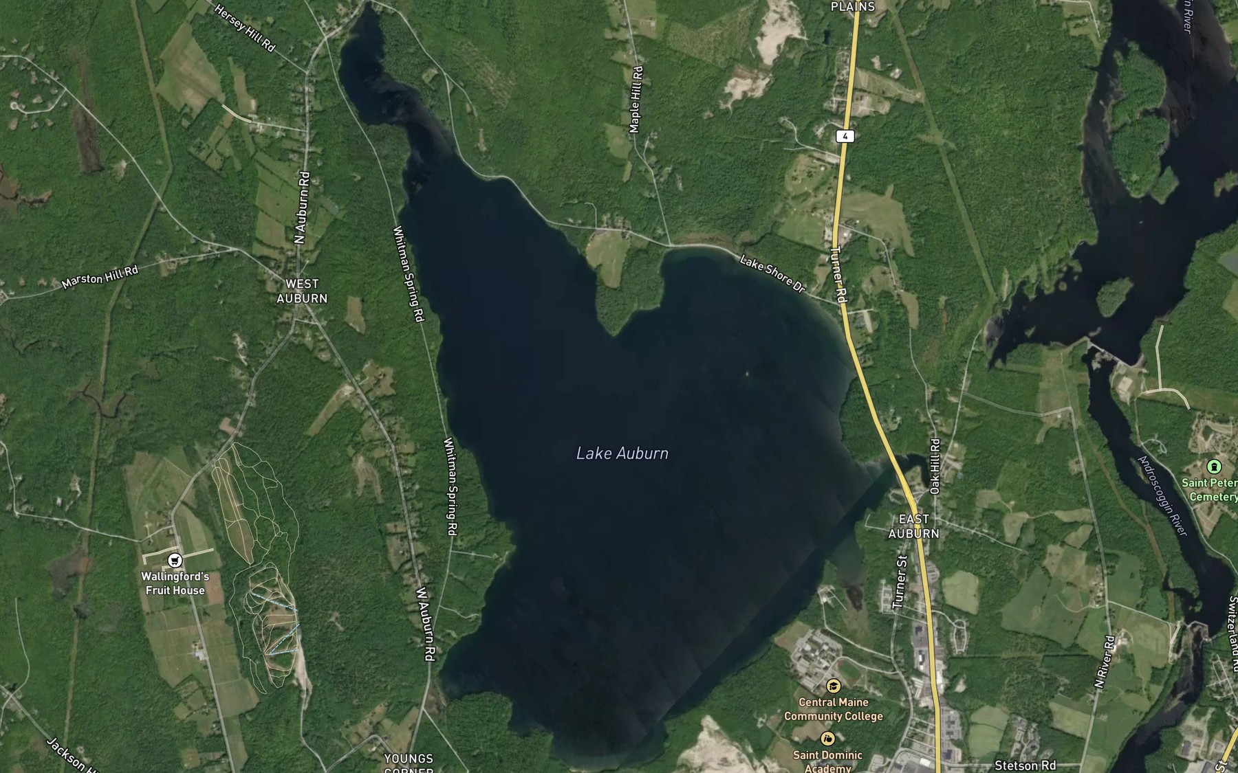 Satellite map of the The Basin