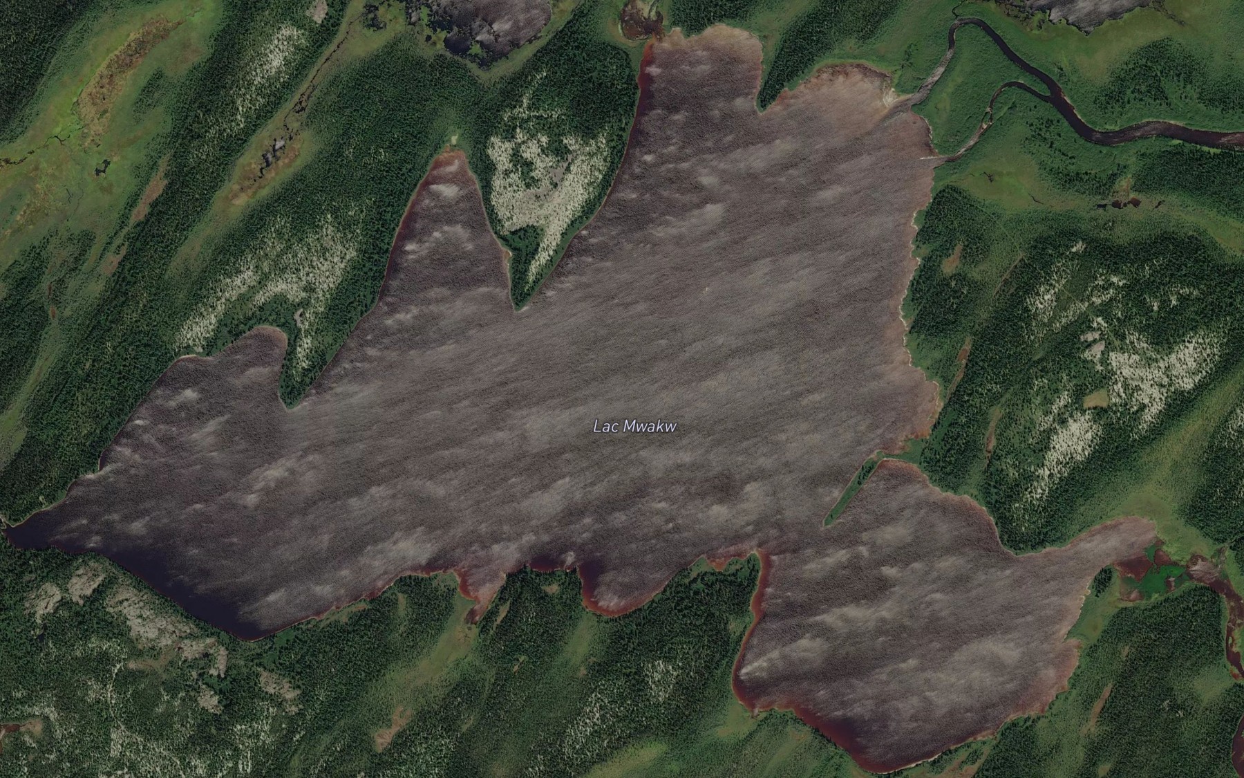Satellite map of the Lac Mwakw